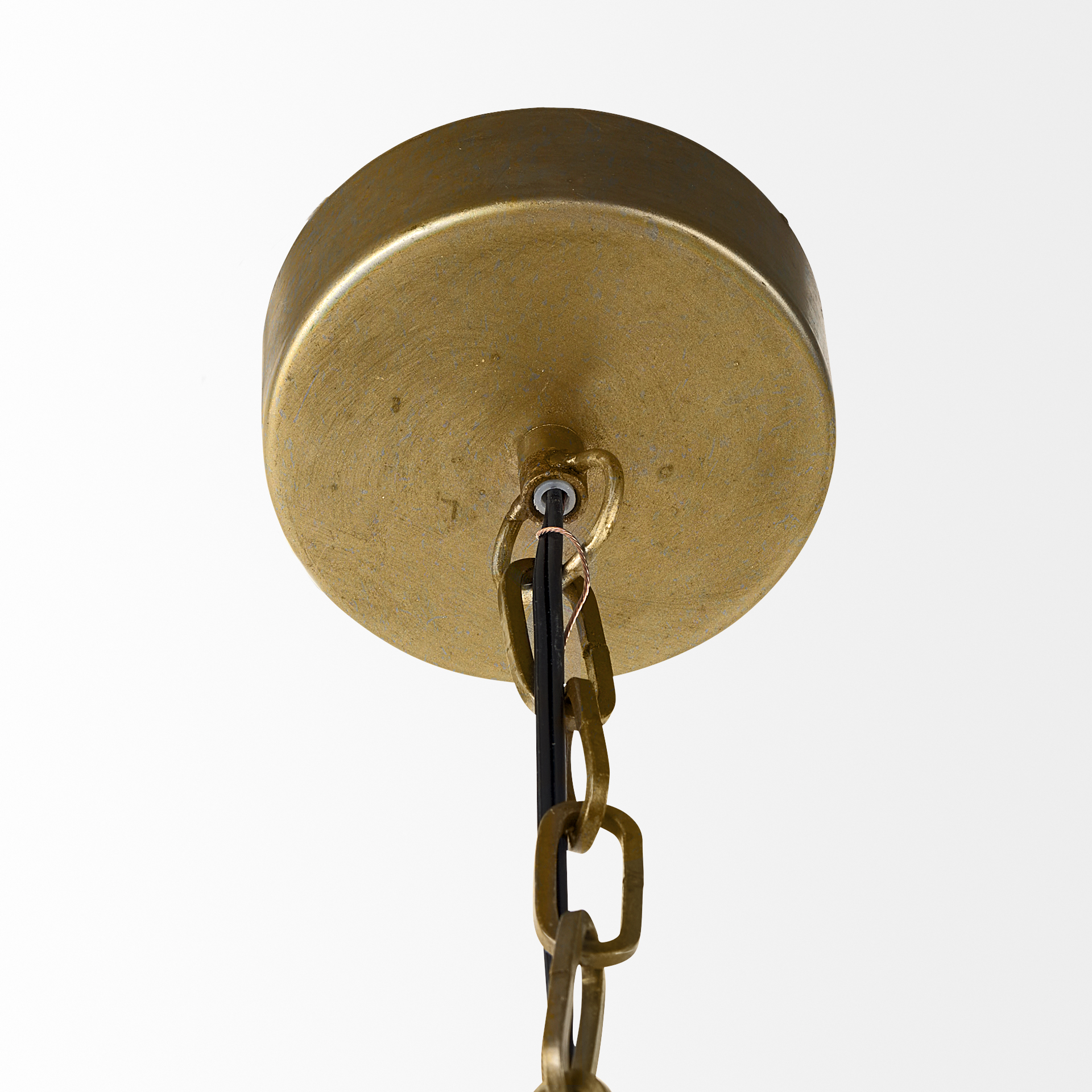 Capsa-17×29-Antique-Gold-and-Silver-Toned-Metal-Dome-Pendant-Light-3