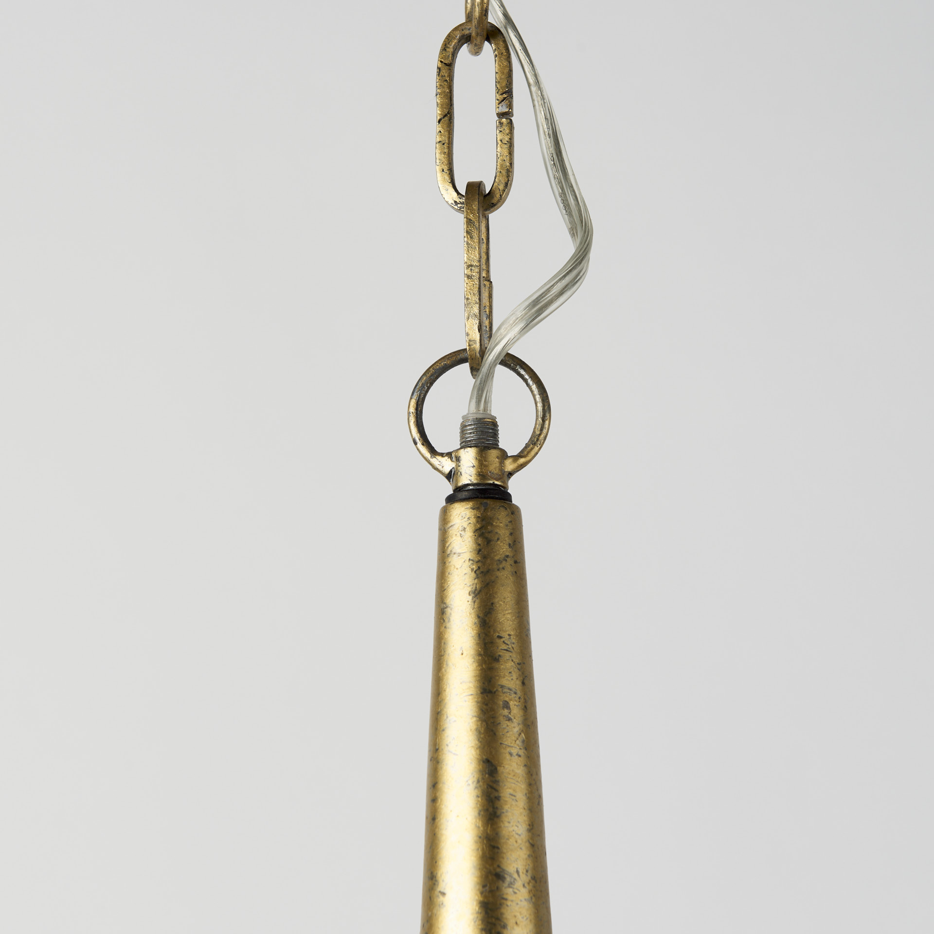 Capsa-17×29-Antique-Gold-and-Silver-Toned-Metal-Dome-Pendant-Light-5