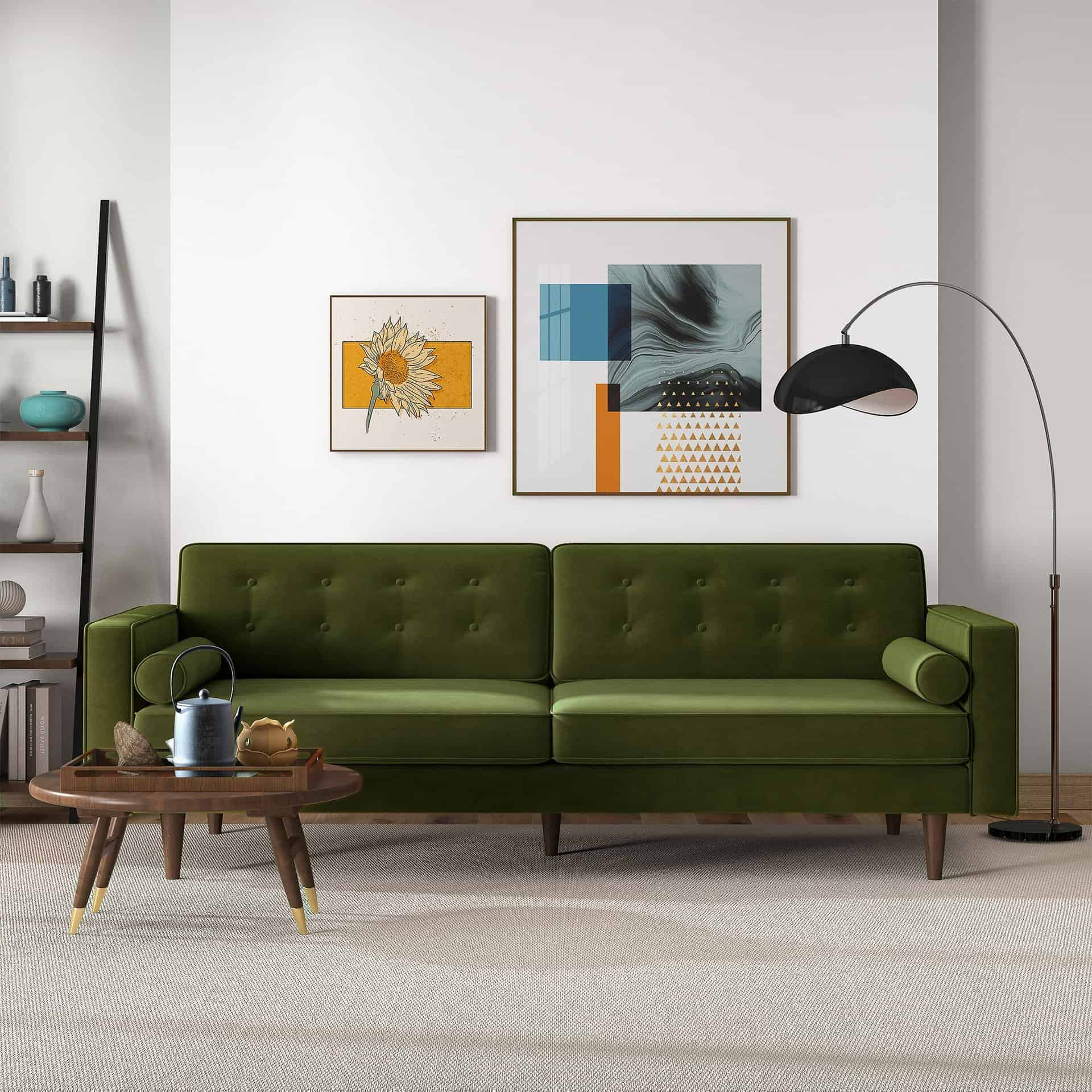 CaseyOliveGreenVelvetSofa-4