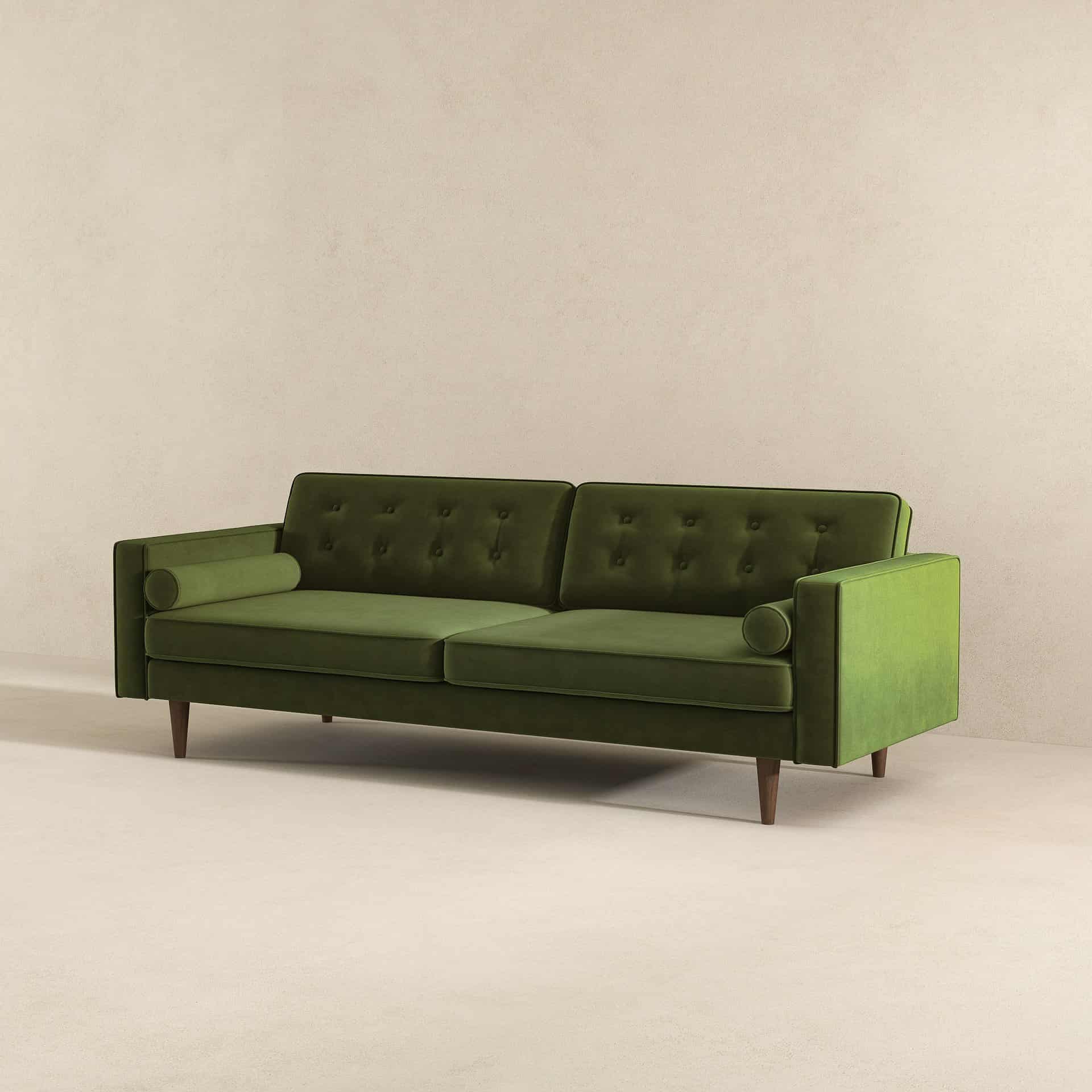 CaseyOliveGreenVelvetSofa-6