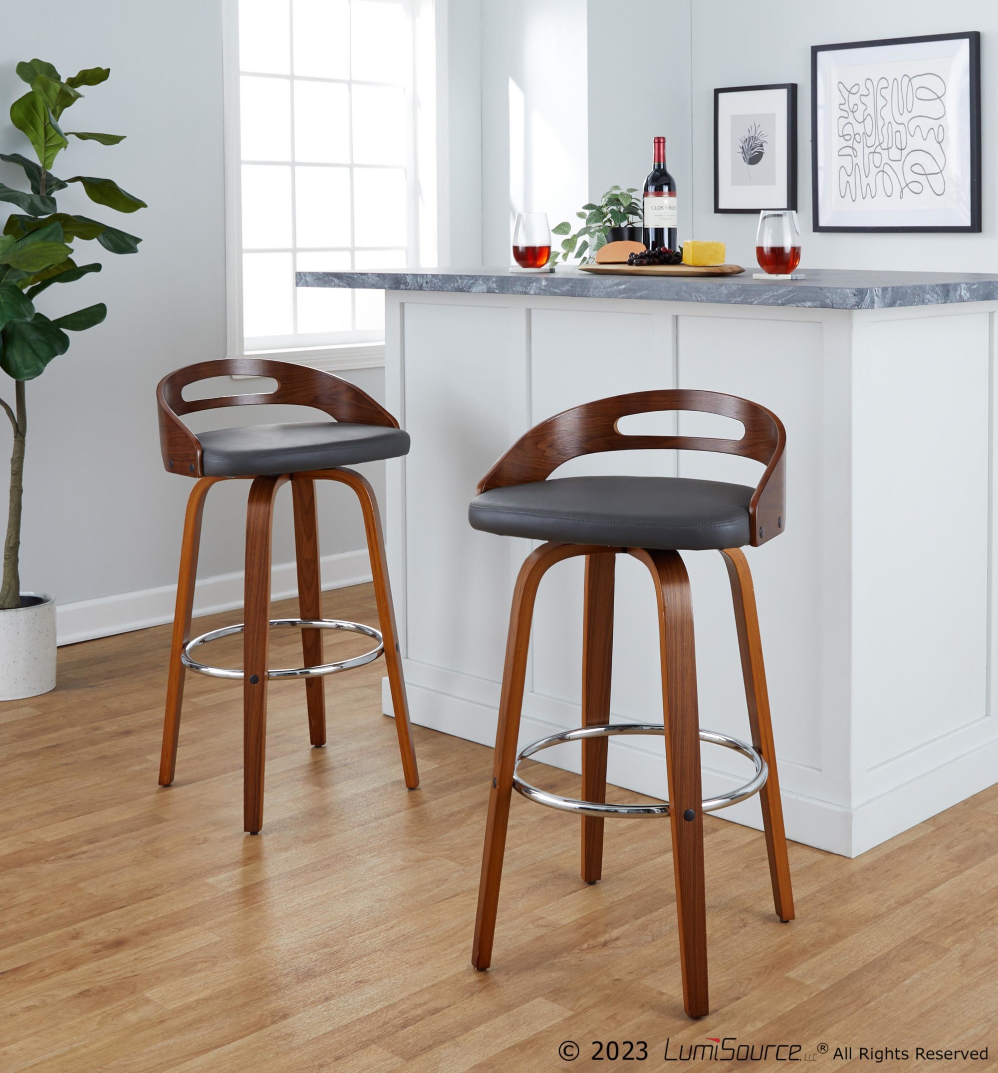 Cassis-30-Mid-Century-Modern-Barstool-Walnut-and-Grey-Set-of-2