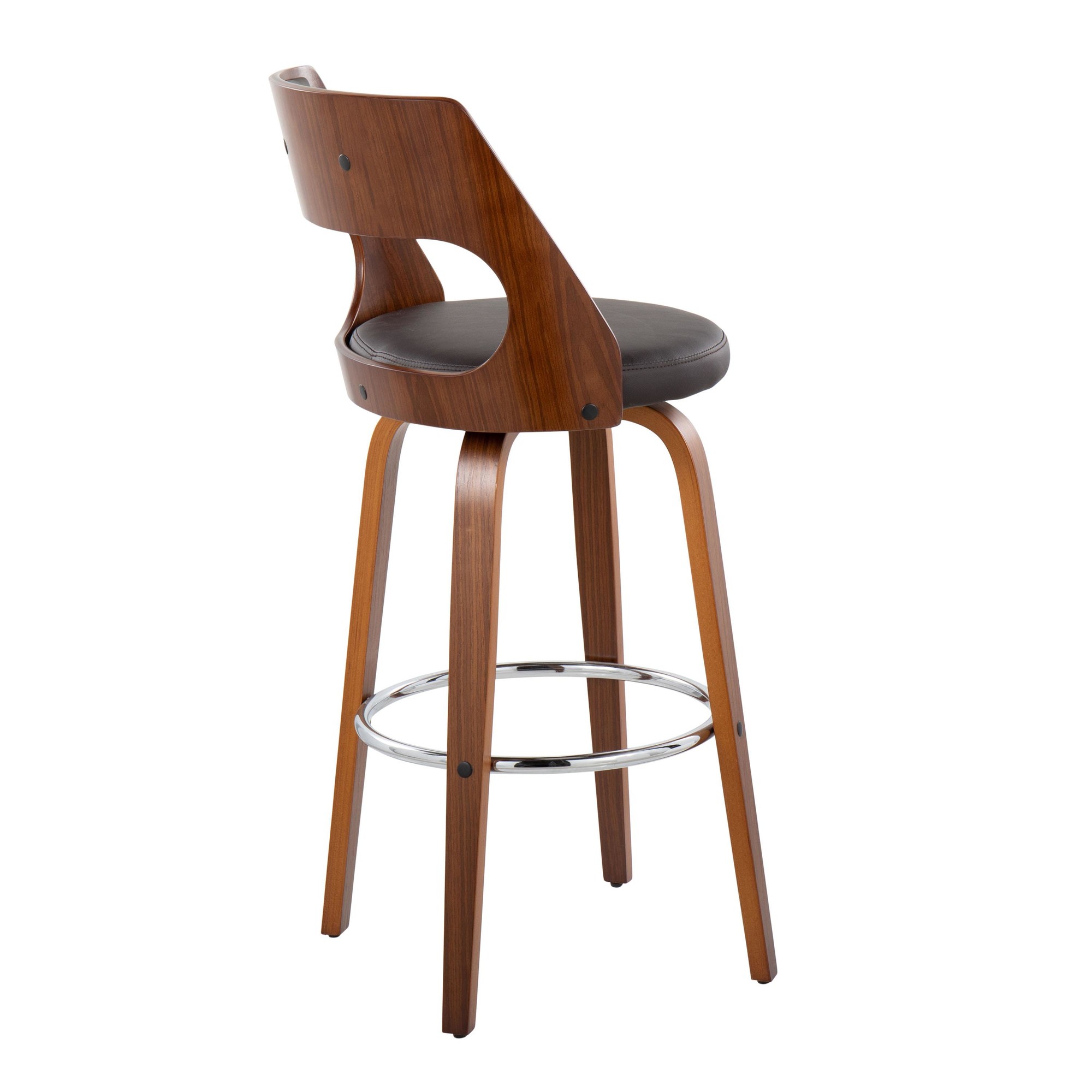 Cecina-Mid-Century-Modern-Brown-Swivel-Barstool-Walnut-Set-of-2-5
