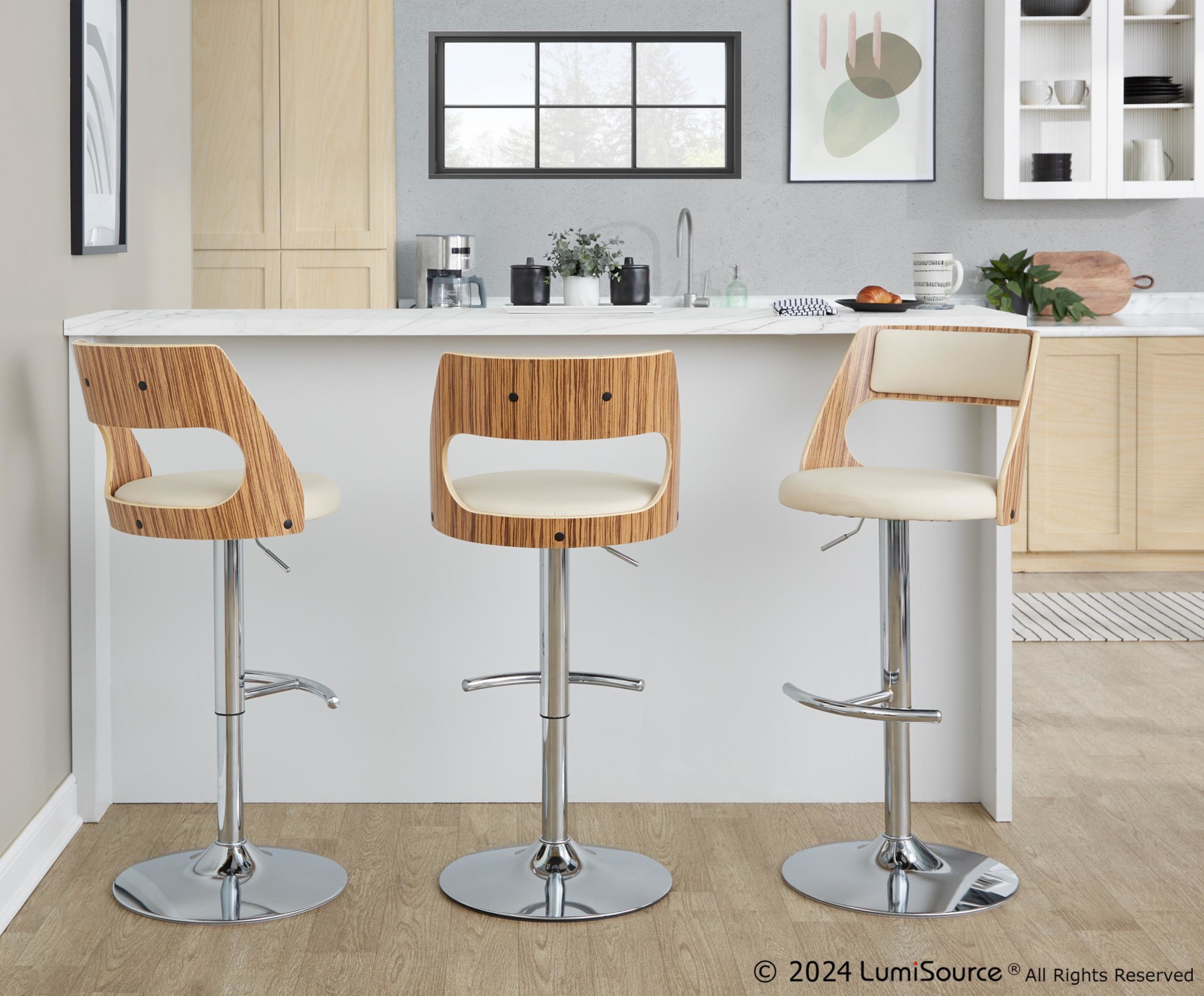 Cecina-Mid-Century-Modern-Swivel-Barstool-Chrome-Zebra-Cream-Set-of-2-1