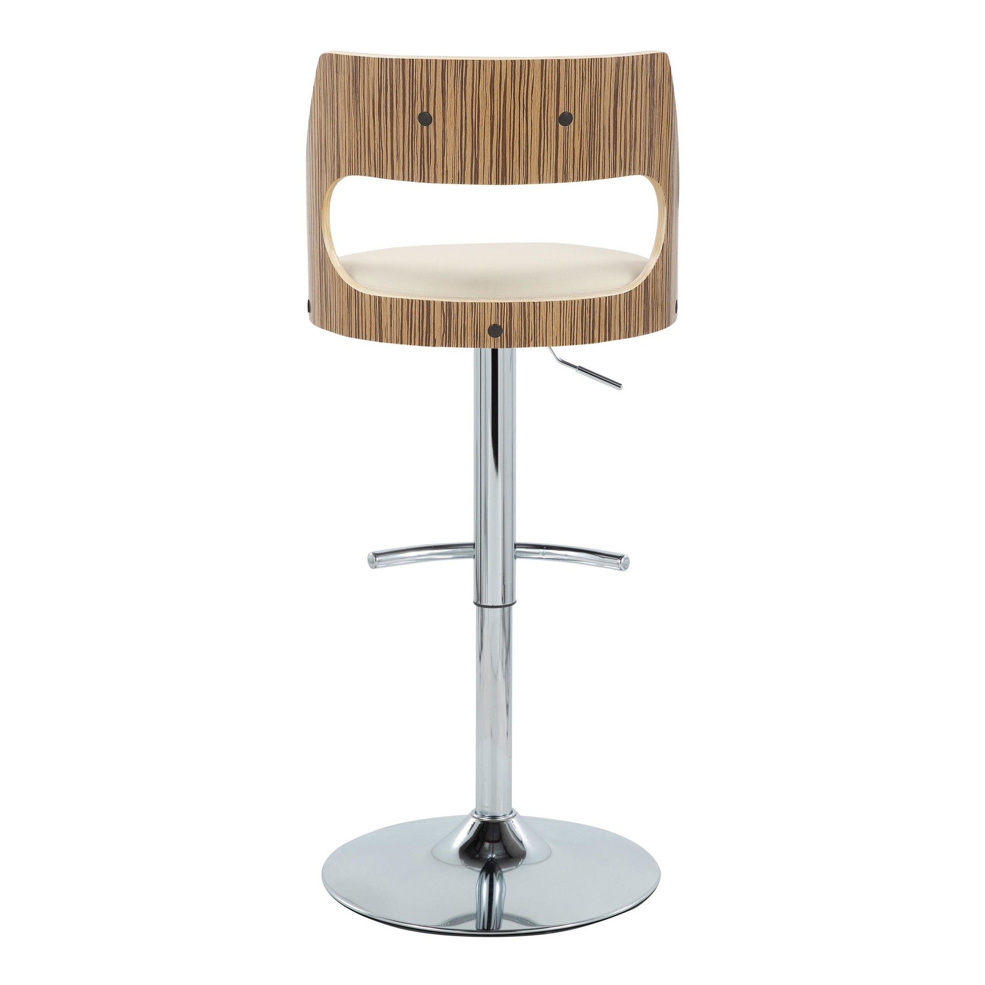 Cecina-Mid-Century-Modern-Swivel-Barstool-Chrome-Zebra-Cream-Set-of-2-8