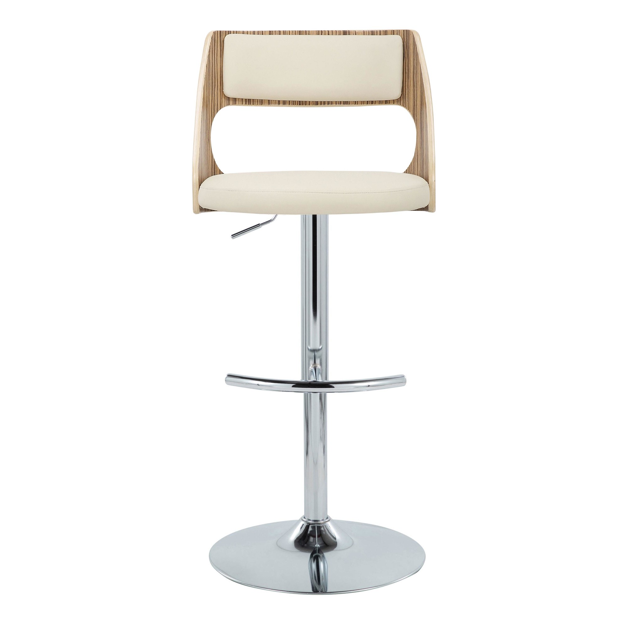 Cecina-Mid-Century-Modern-Swivel-Barstool-Chrome-Zebra-Cream-Set-of-2-9