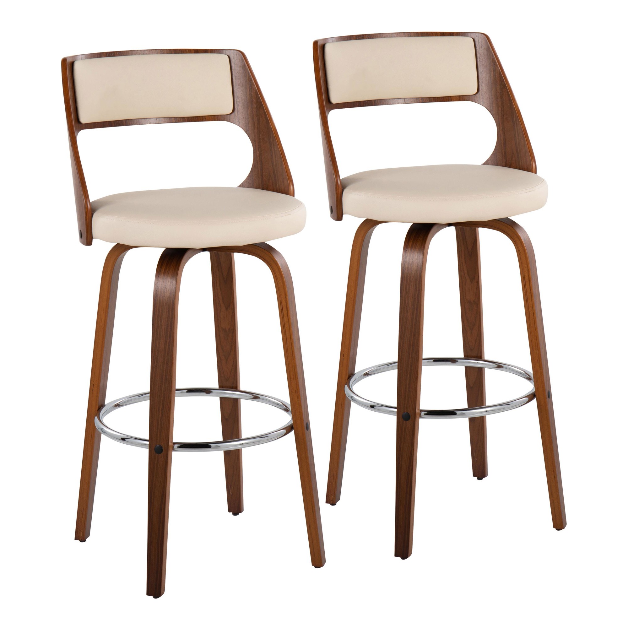 Cecina-Mid-Century-Walnut-and-Cream-Swivel-Barstools-Set-of-2-2
