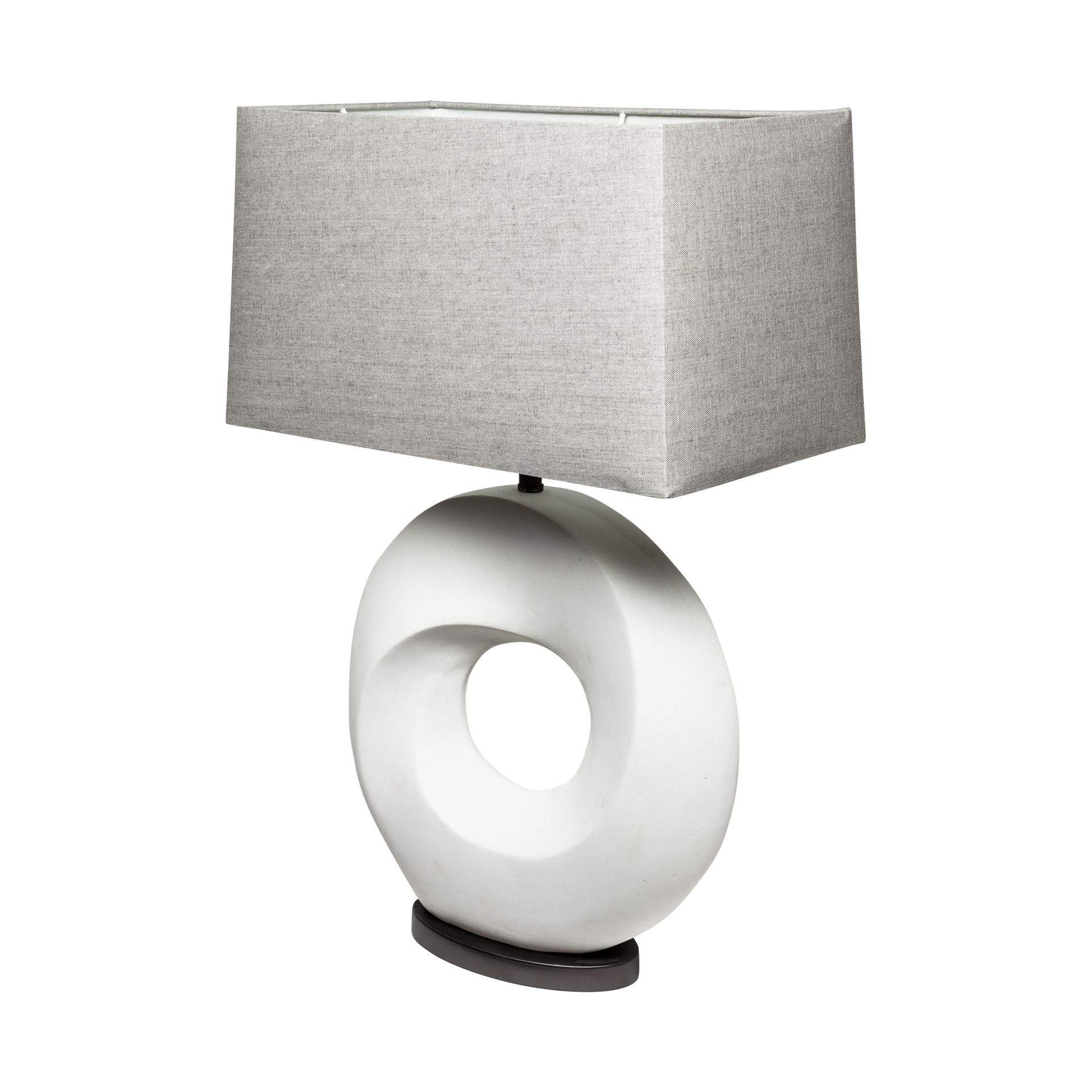 Celtica-26.8H-White-Resin-Ring-Shaped-Base-Table-Lamp