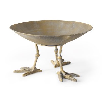 Chadwick-II-13L-x-13W-Gold-Metal-Webbed-Feet-Bowl