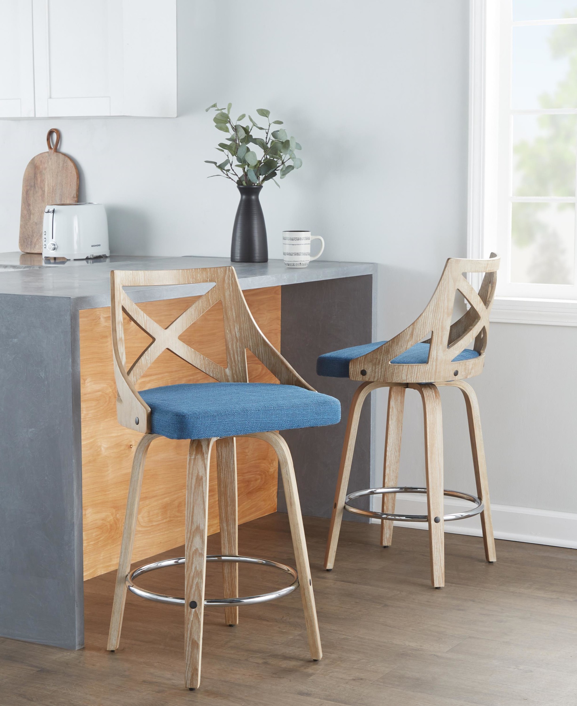 Charlotte-26-Inch-Farmhouse-Swivel-Counter-Stool-Blue-Set-of-2