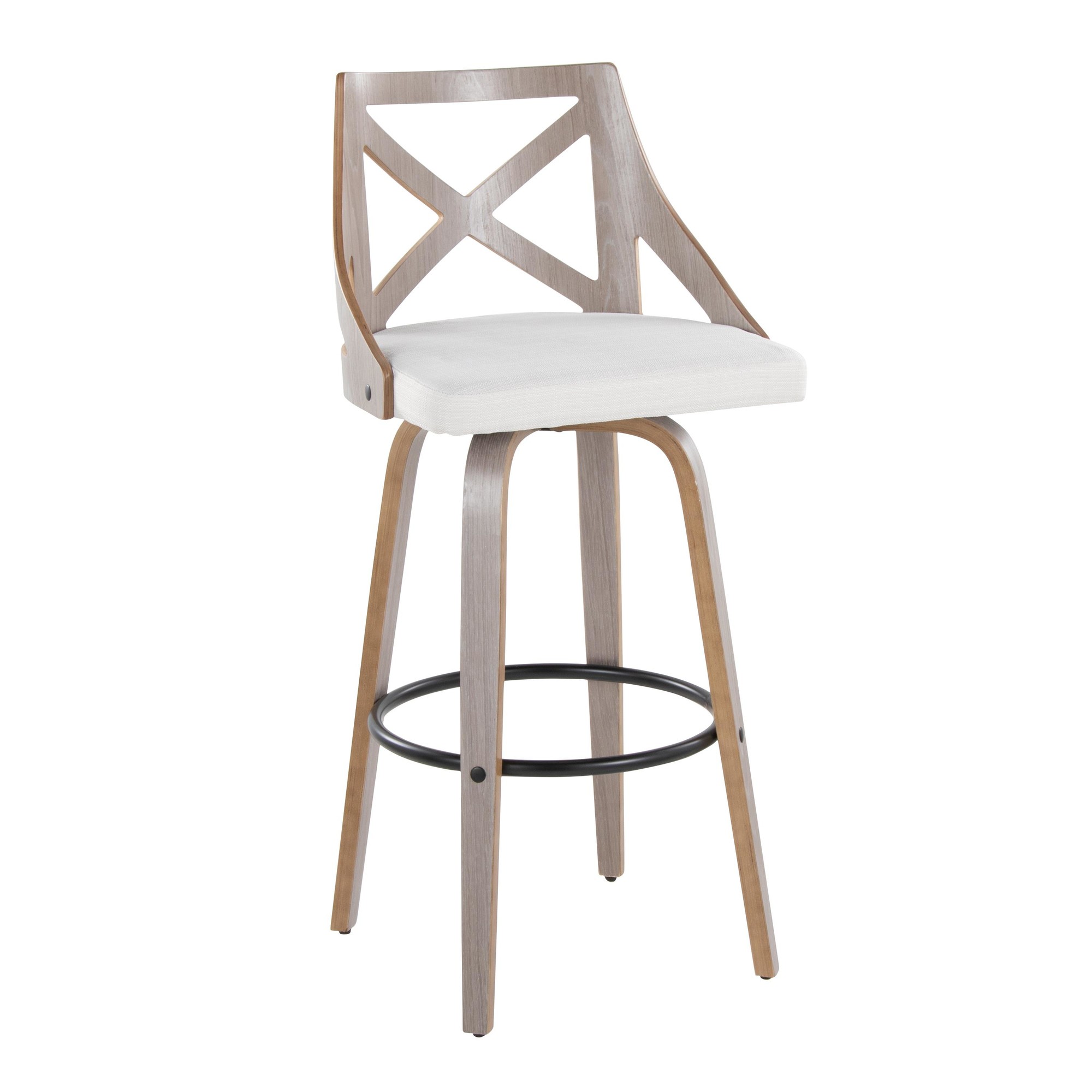 Charlotte-Farmhouse-Light-Grey-Swivel-Barstools-w-Black-Metal-Footrest-Set-of-2-3