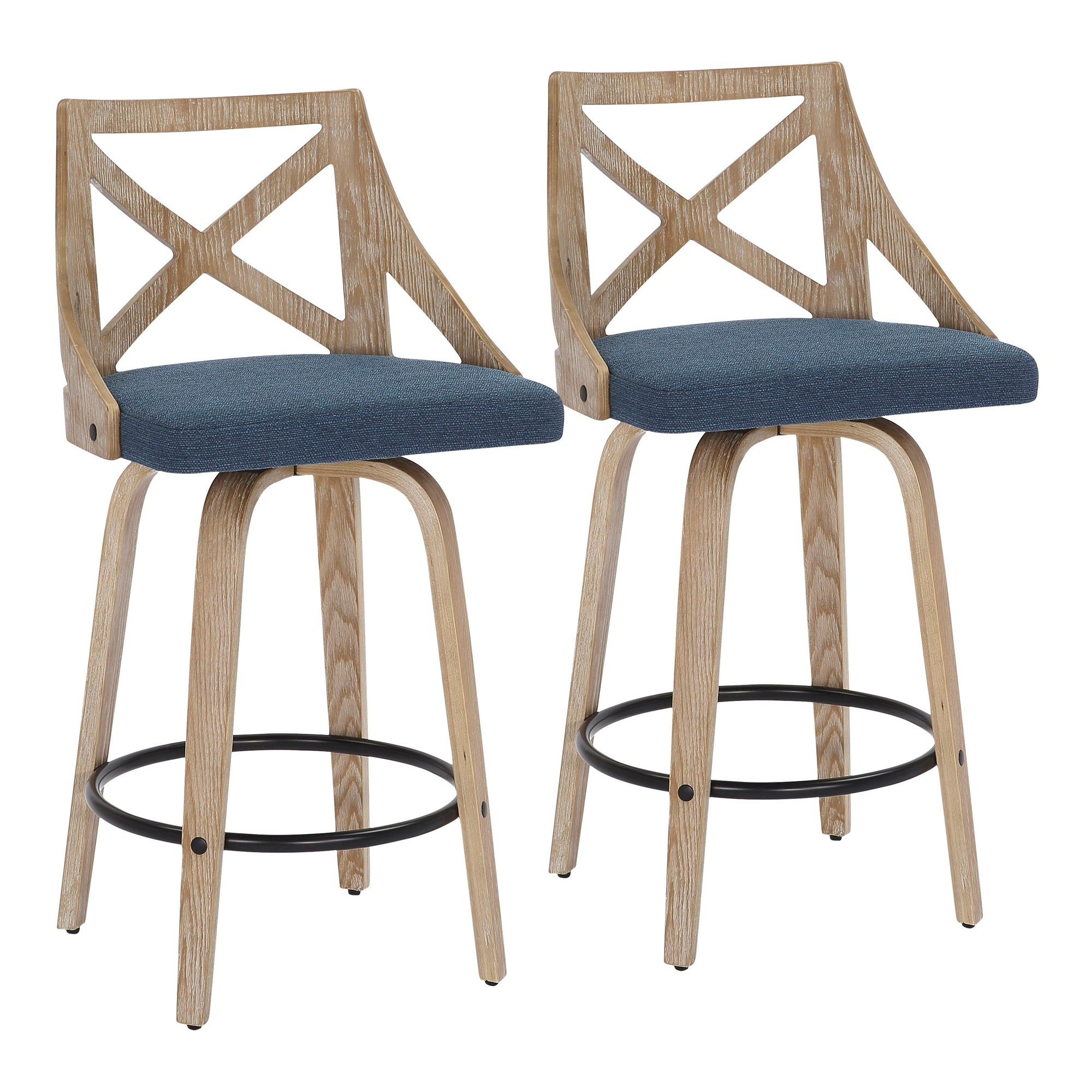 Charlotte-Farmhouse-White-Washed-Wood-Blue-Swivel-Counter-Stools-Set-of-2-1