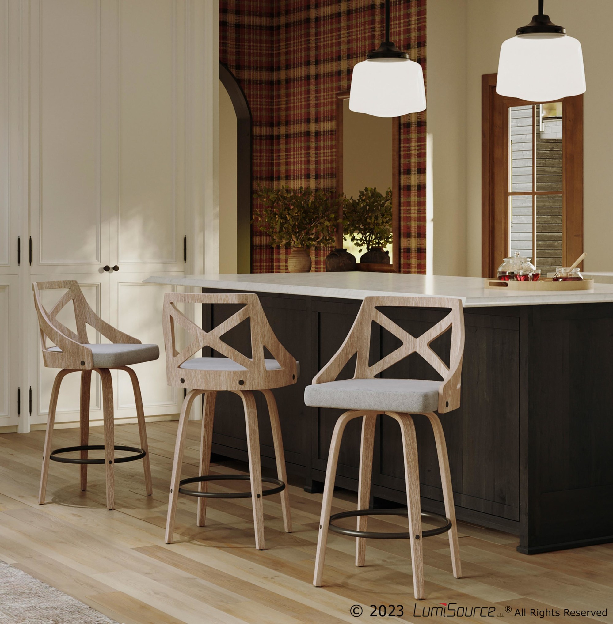 Charlotte-Farmhouse-White-Wood-Light-Grey-Counter-Stool-Set-of-2