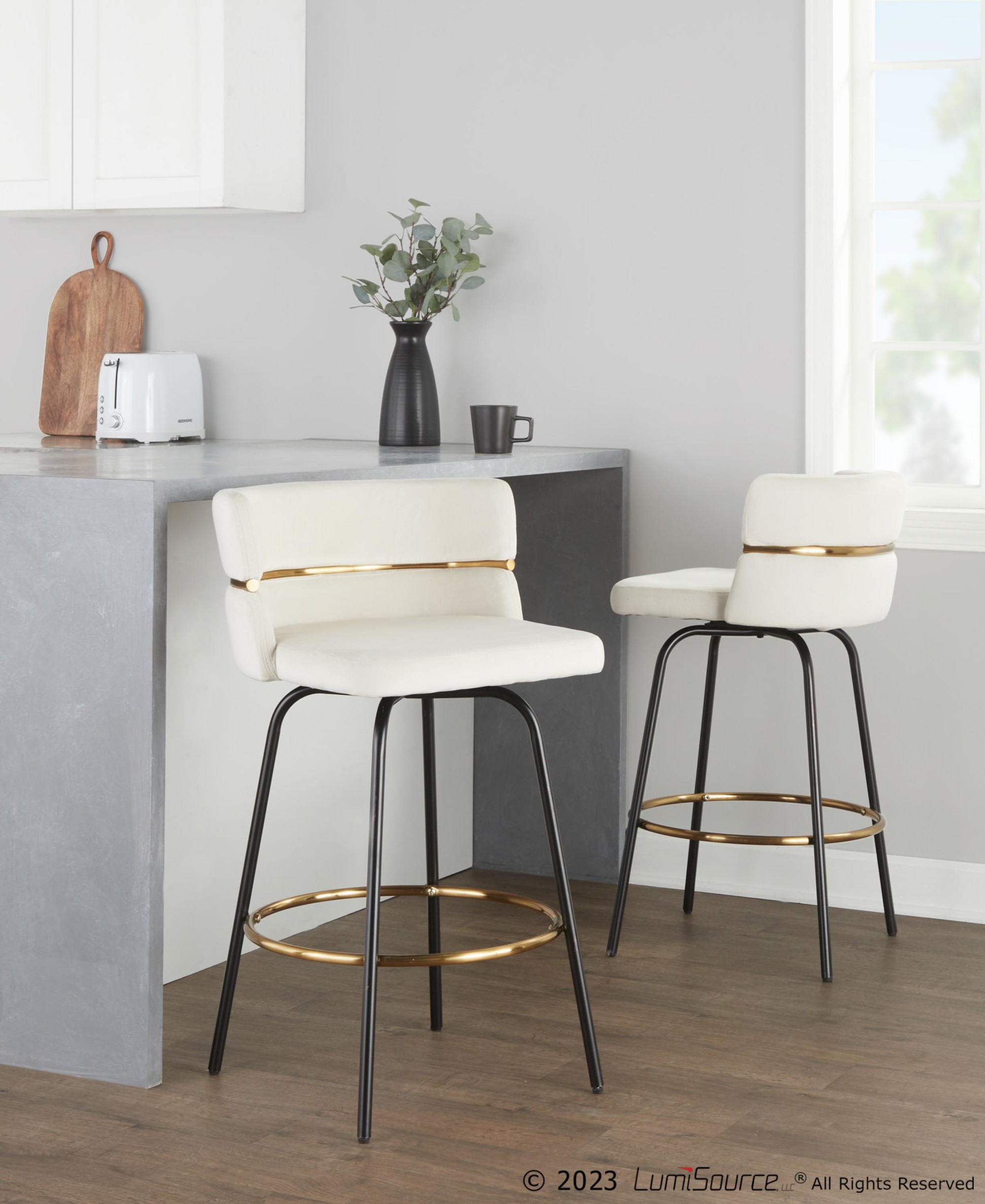 Cinch-26-Contemporary-Black-Metal-Cream-Velvet-Swivel-Stools-Set-of-2-1