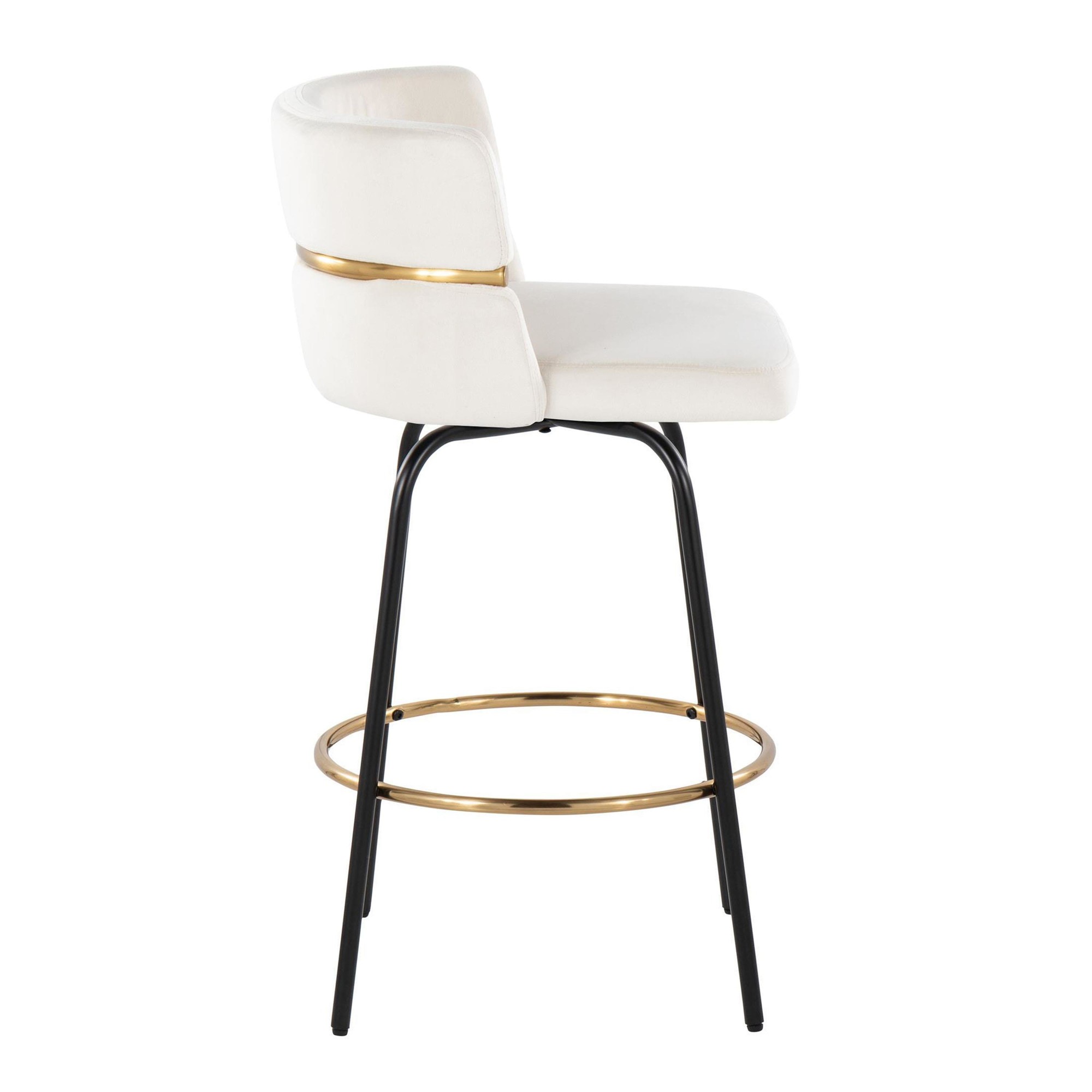 Cinch-26-Contemporary-Black-Metal-Cream-Velvet-Swivel-Stools-Set-of-2-6