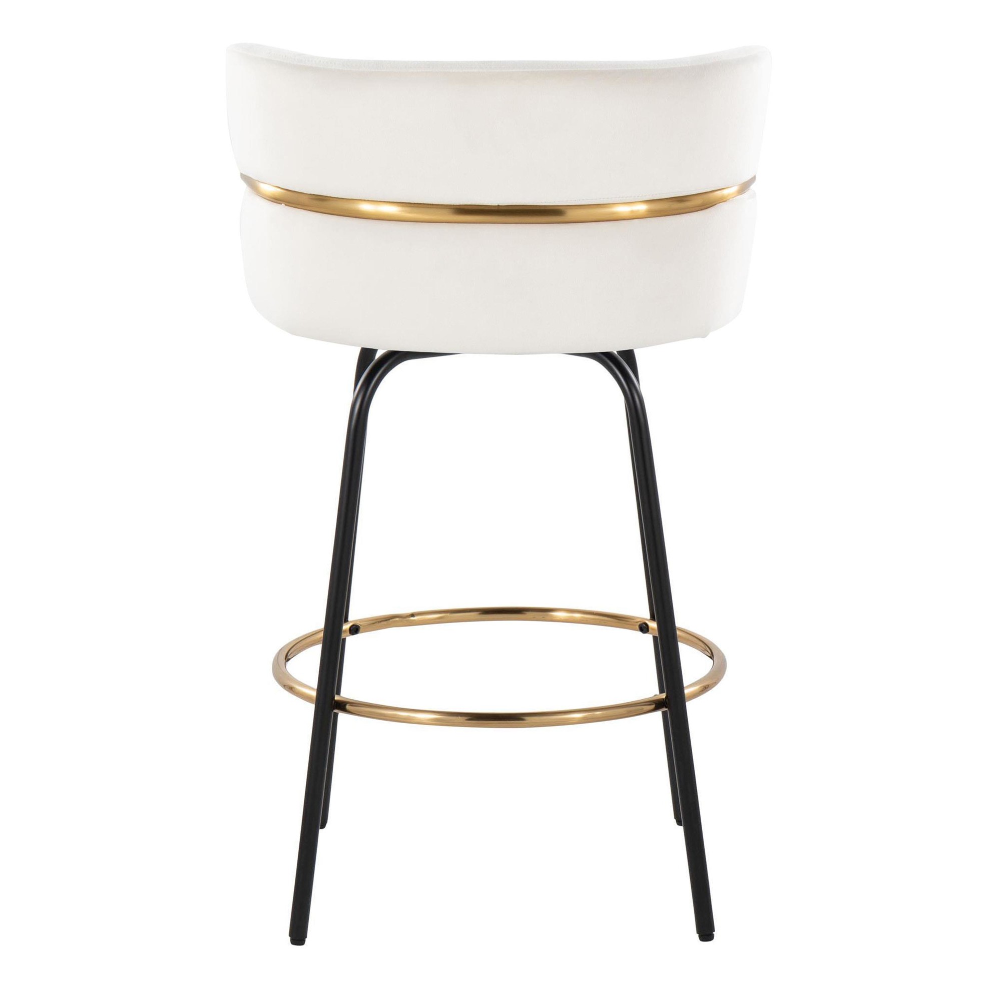 Cinch-26-Contemporary-Black-Metal-Cream-Velvet-Swivel-Stools-Set-of-2-8