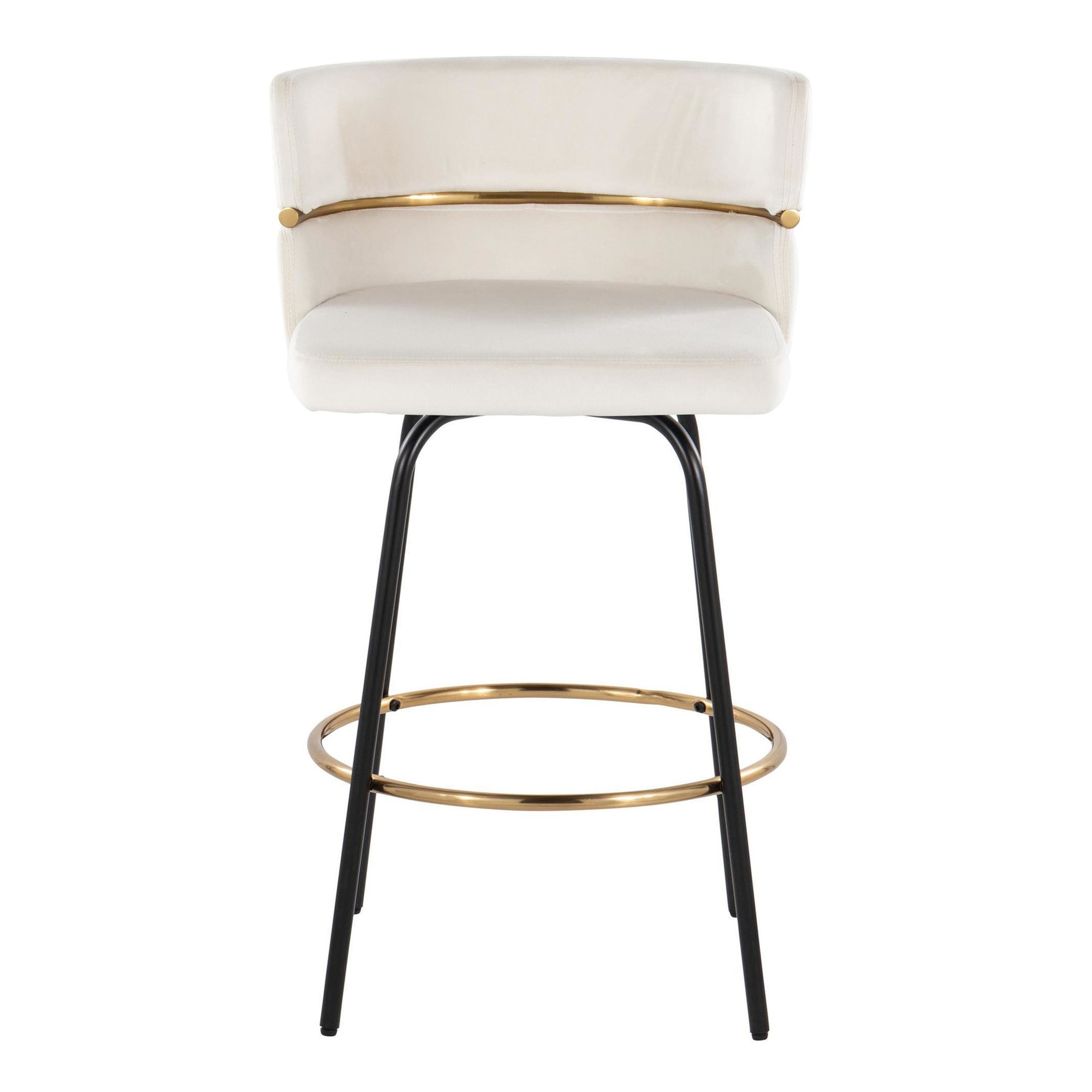 Cinch-26-Contemporary-Black-Metal-Cream-Velvet-Swivel-Stools-Set-of-2-9
