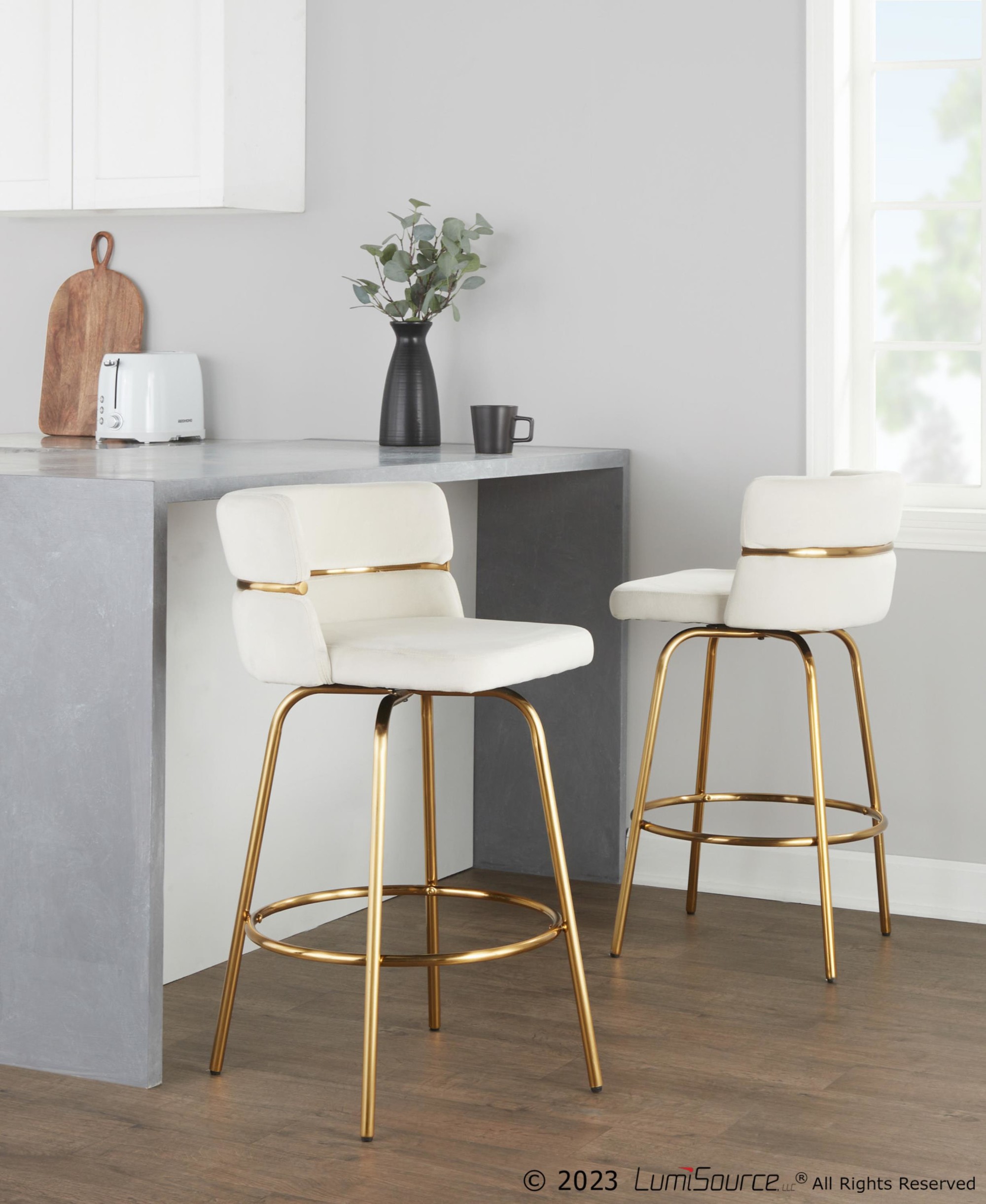 Cinch-Claire-26-Gold-Cream-Velvet-Swivel-Stools-Set-of-2-1