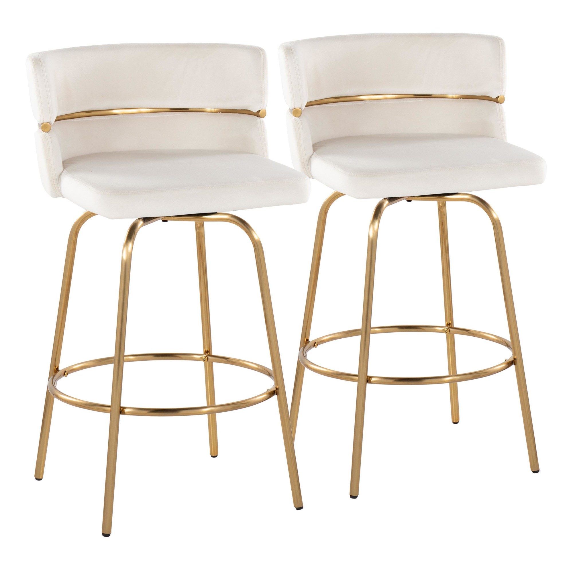 Cinch-Claire-26-Gold-Cream-Velvet-Swivel-Stools-Set-of-2-8