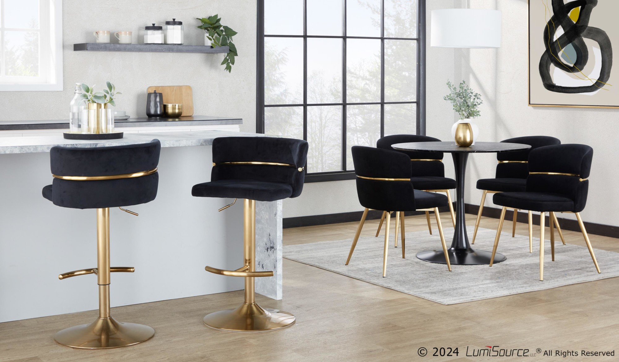Cinch-Gold-and-Black-Velvet-Adjustable-Barstools-Set-of-2-2