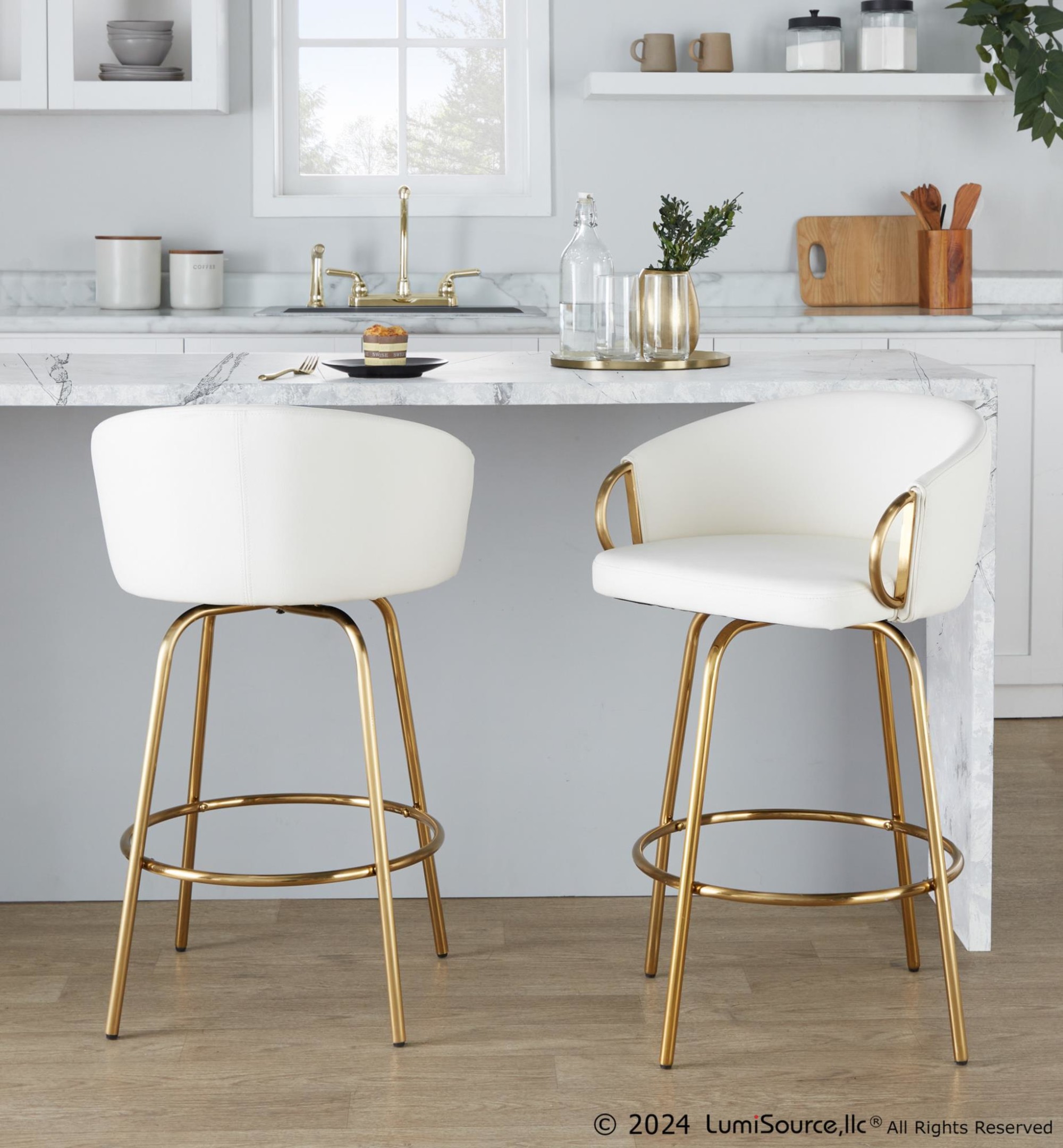 Claire-26-Gold-and-White-Contemporary-Swivel-Stools-Set-of-2-1