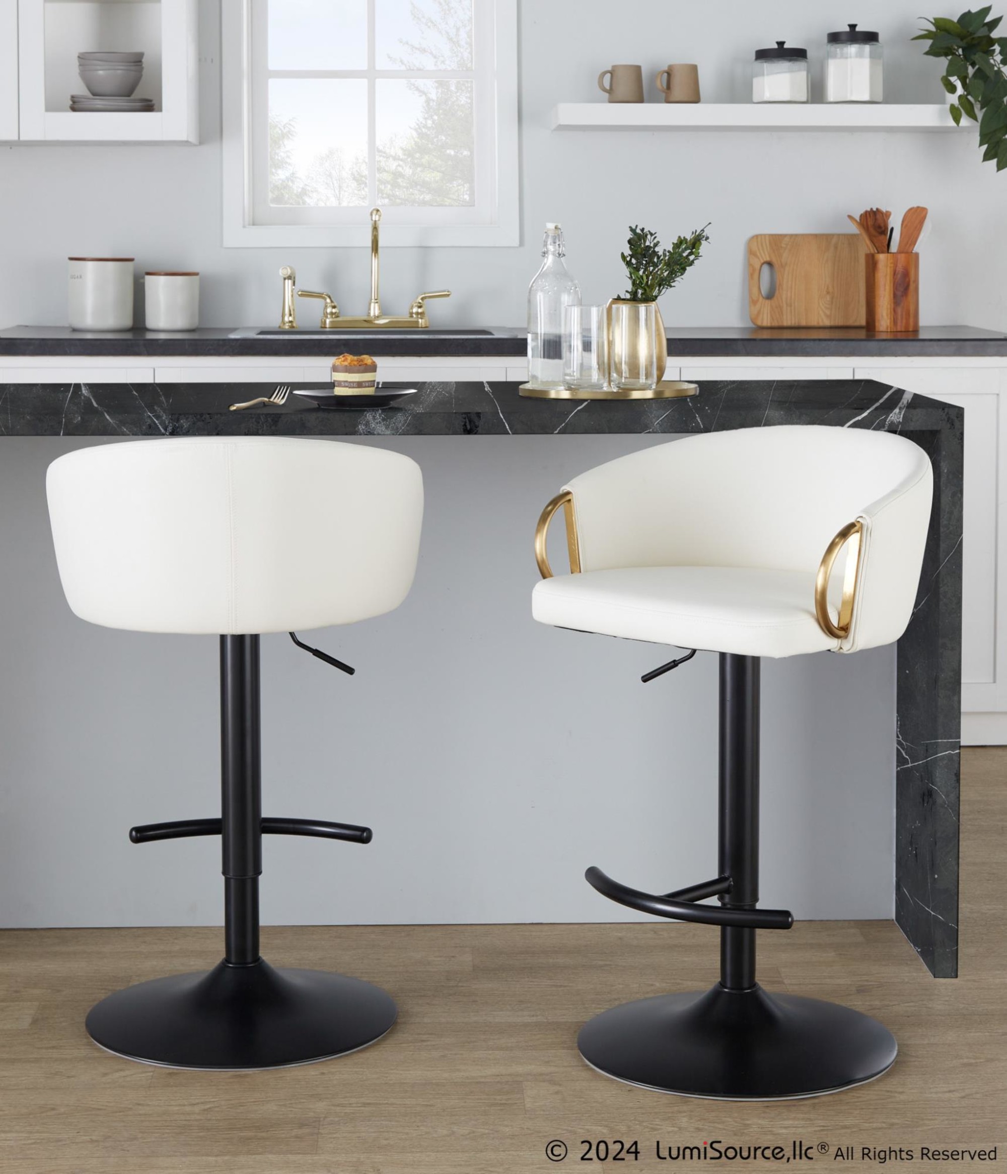 Claire-Black-Gold-White-Contemporary-Swivel-Barstool-Set-of-2-1
