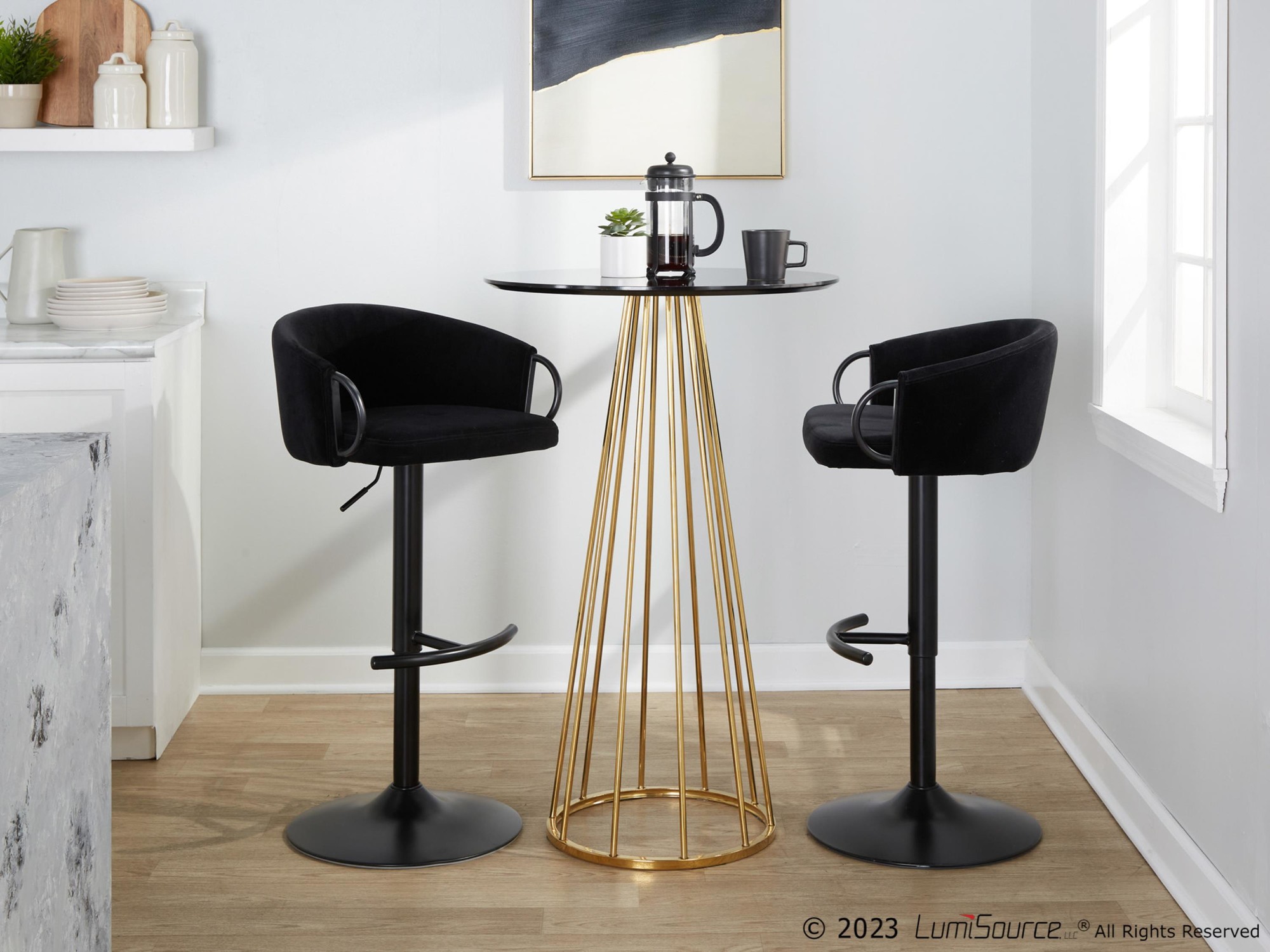 Claire-Black-Velvet-Contemporary-Swivel-Adjustable-Barstool-Set-of-2