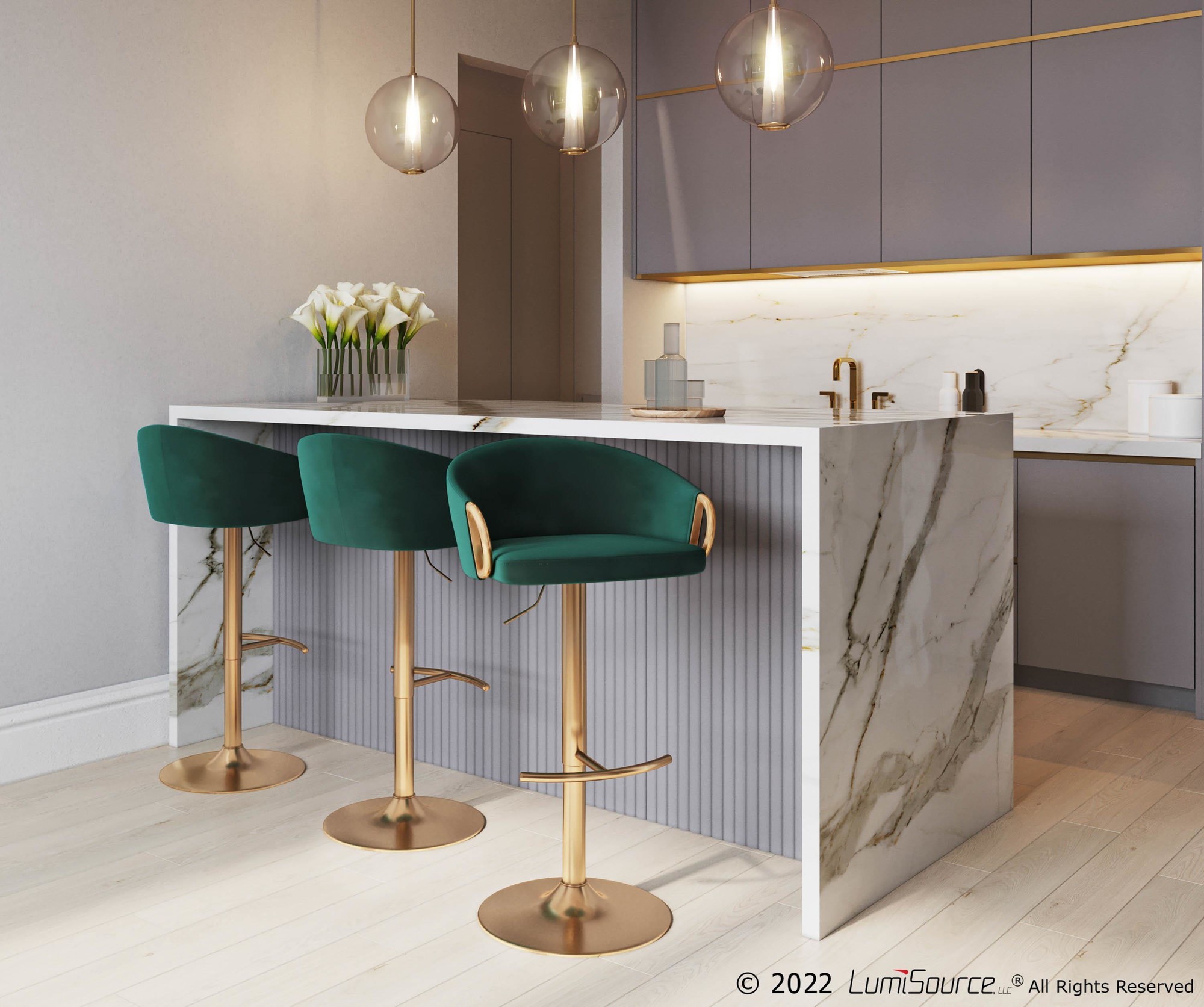 Claire-Gold-and-Green-Velvet-Adjustable-Bar-Stools-Set-of-2