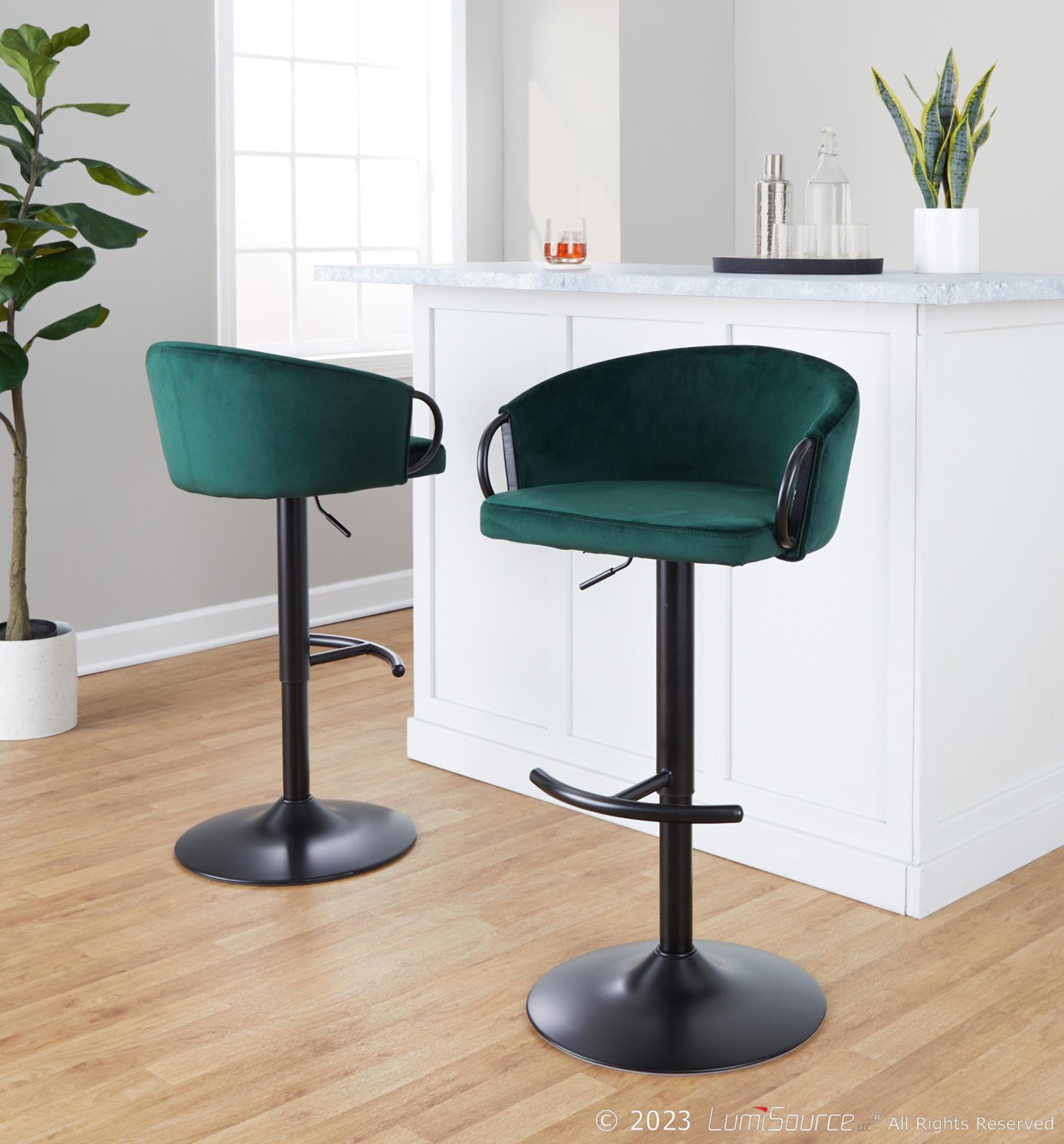 Claire-Green-Velvet-Contemporary-Adjustable-Swivel-Barstools-Set-of-2-3