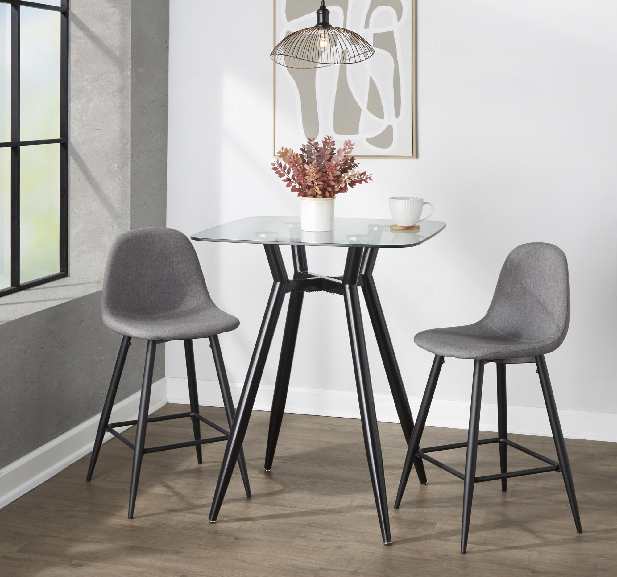 Clara-Mid-Century-Modern-30-Inch-Square-Glass-Counter-Table