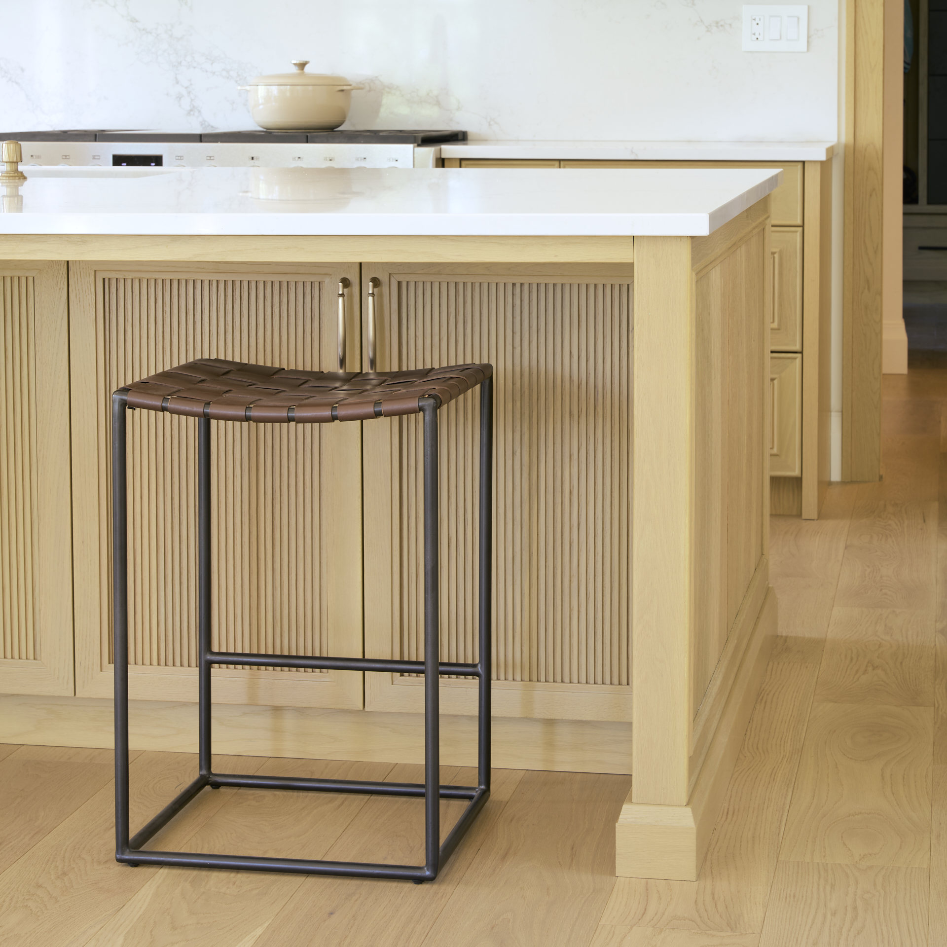 Clarissa-18.0L-x-16.0W-x-26.25H-Dark-Brown-Woven-Leather-Seat-W-Black-Iron-Frame-Counter-Stool-2