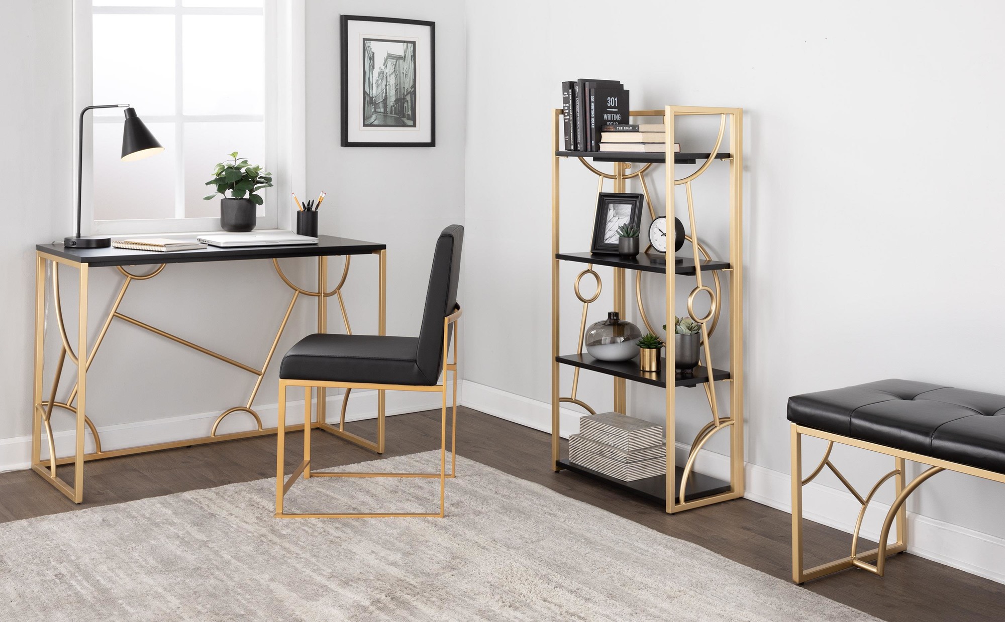 Constellation-Contemporary-Gold-and-Black-Desk-1