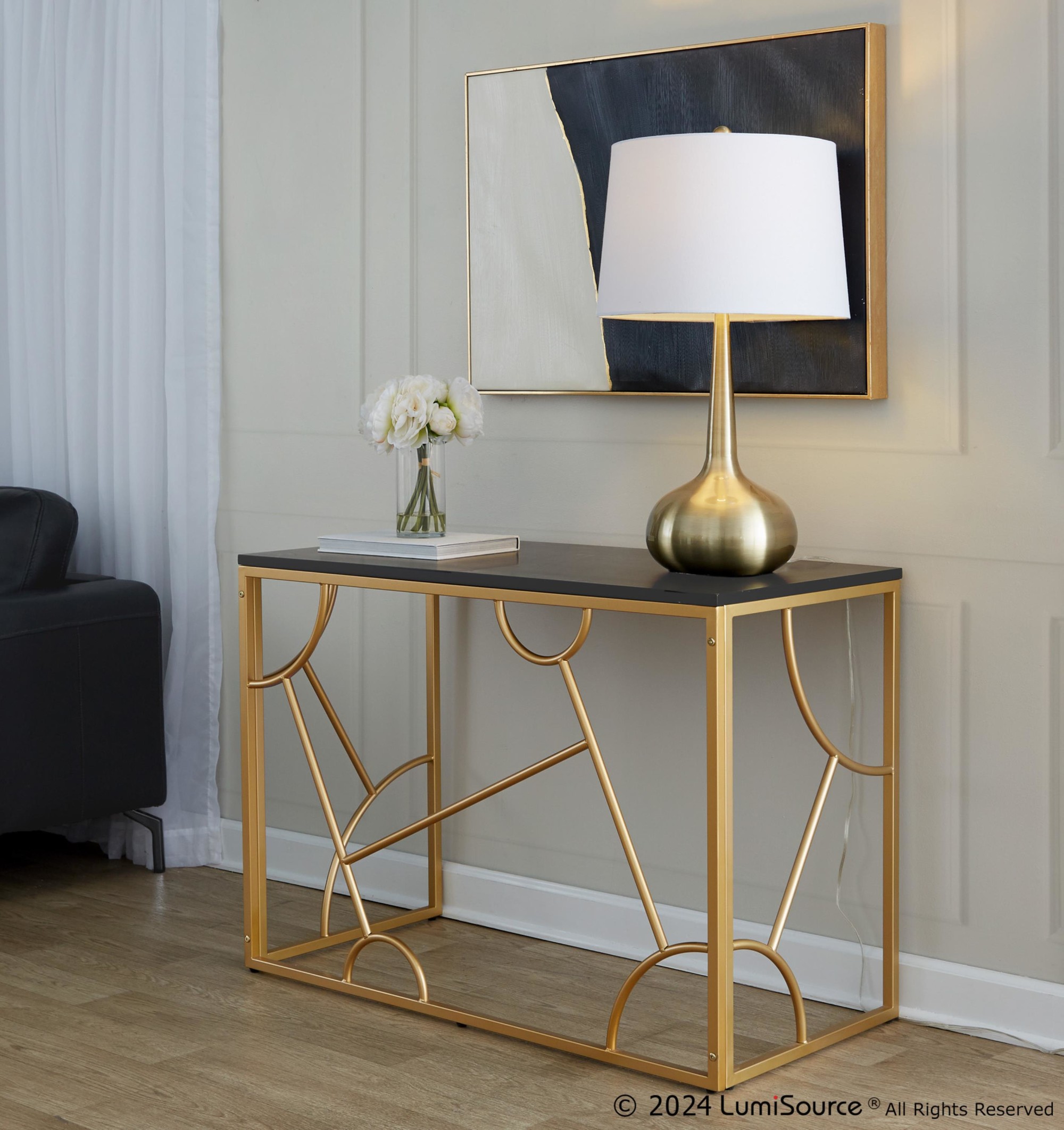 Constellation-Contemporary-Gold-and-Black-Desk
