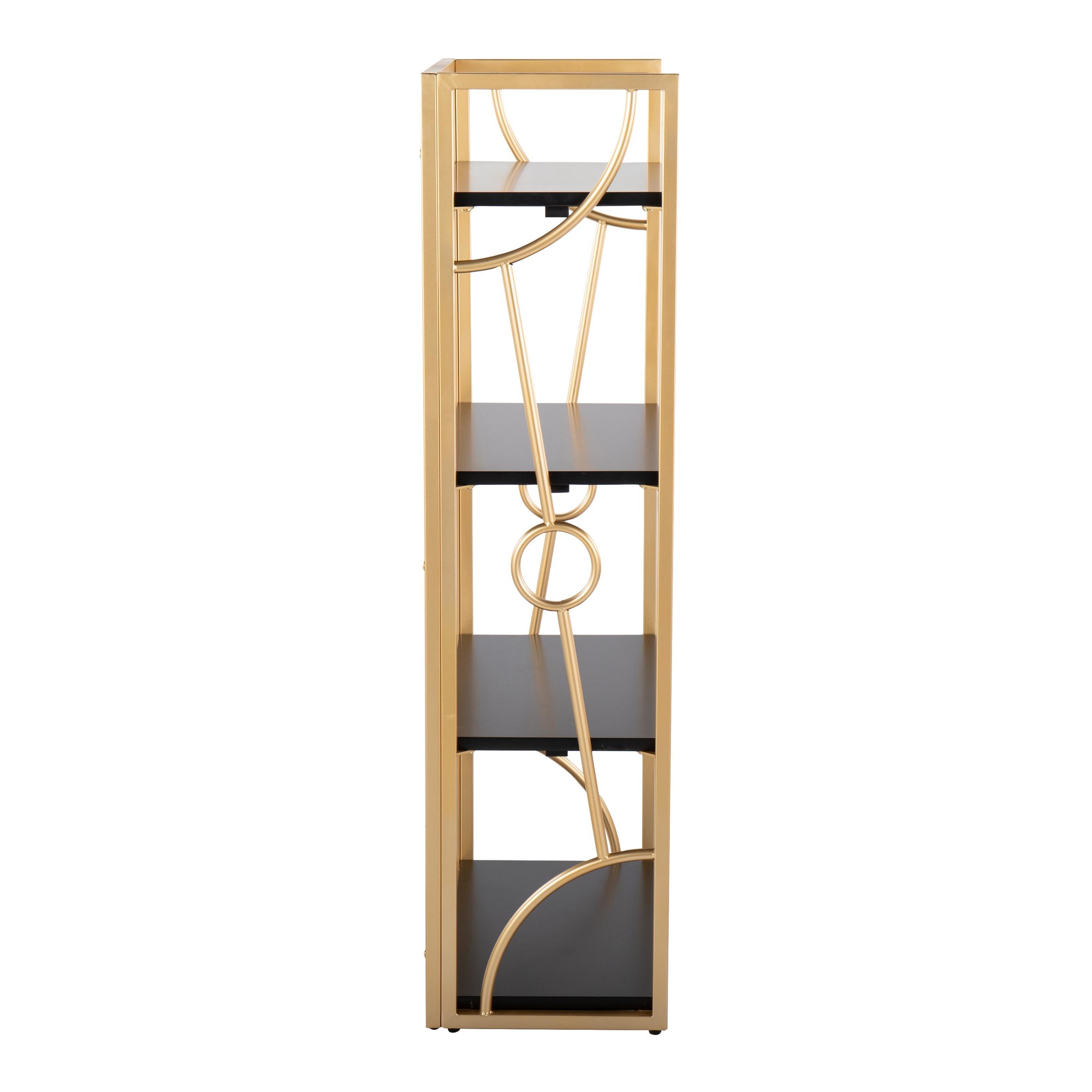 Constellation-Contemporary-Gold-and-Black-Wood-Bookcase-4