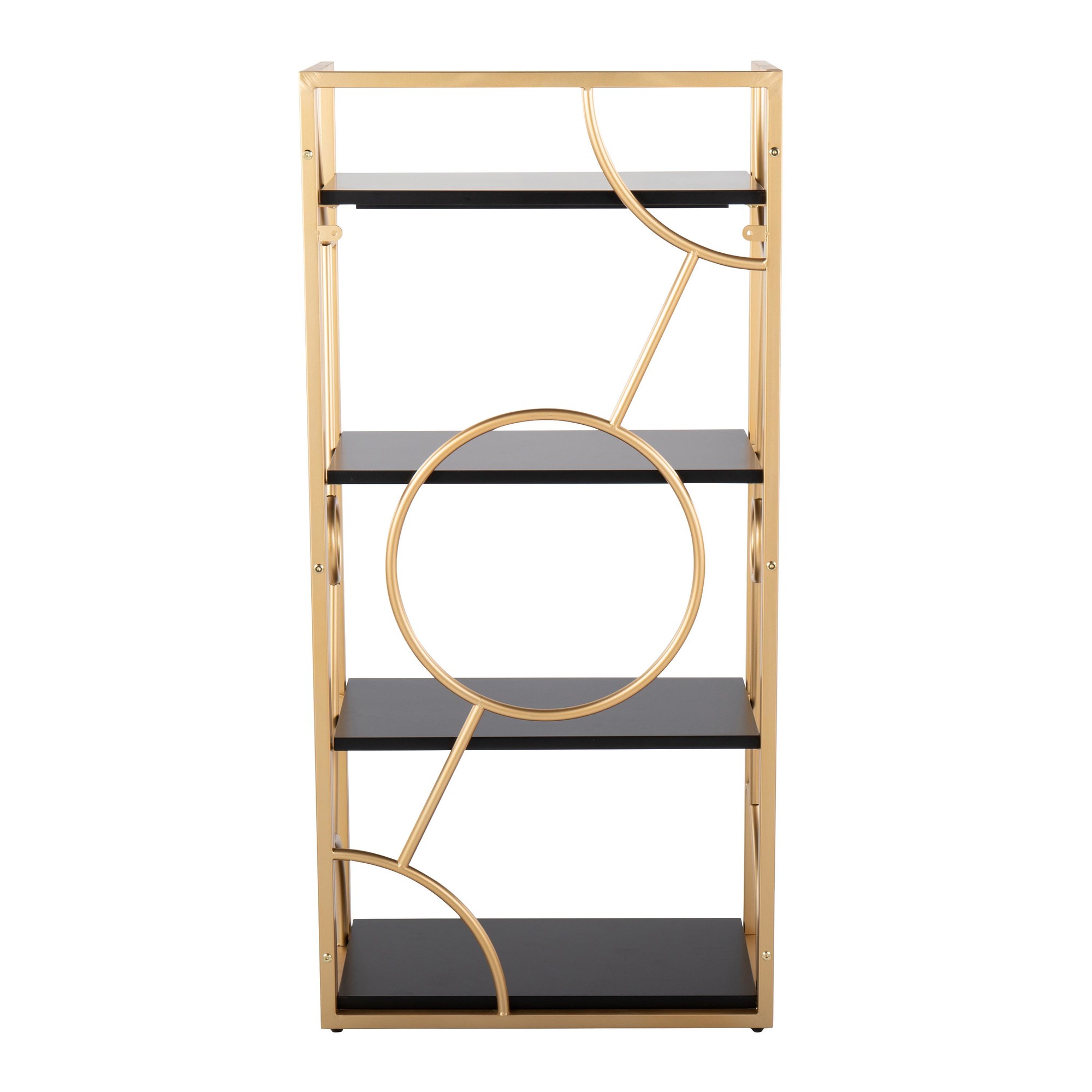 Constellation-Contemporary-Gold-and-Black-Wood-Bookcase-5