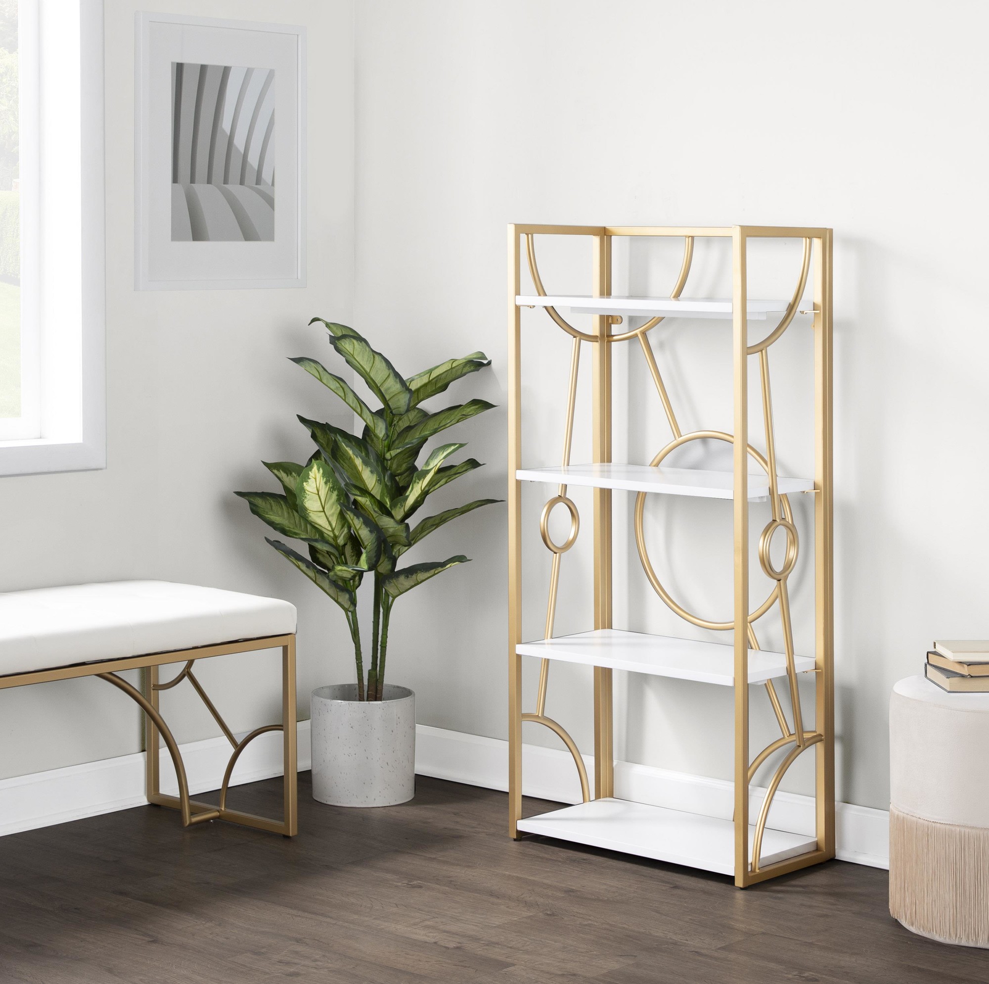Constellation-Gold-and-White-Contemporary-Bookcase-2