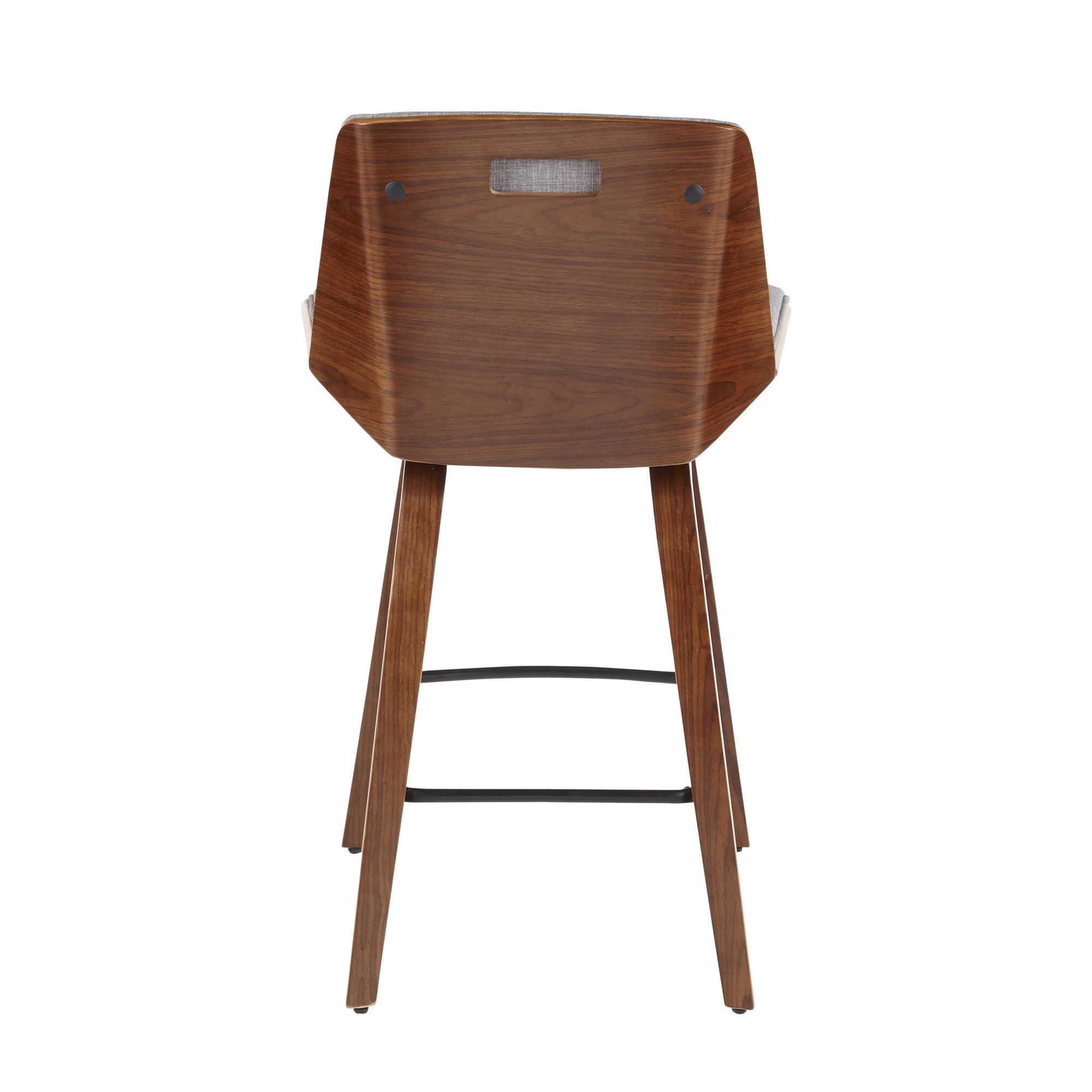 Corazza-Walnut-Wood-Light-Grey-Mid-Century-Modern-Counter-Stool-5