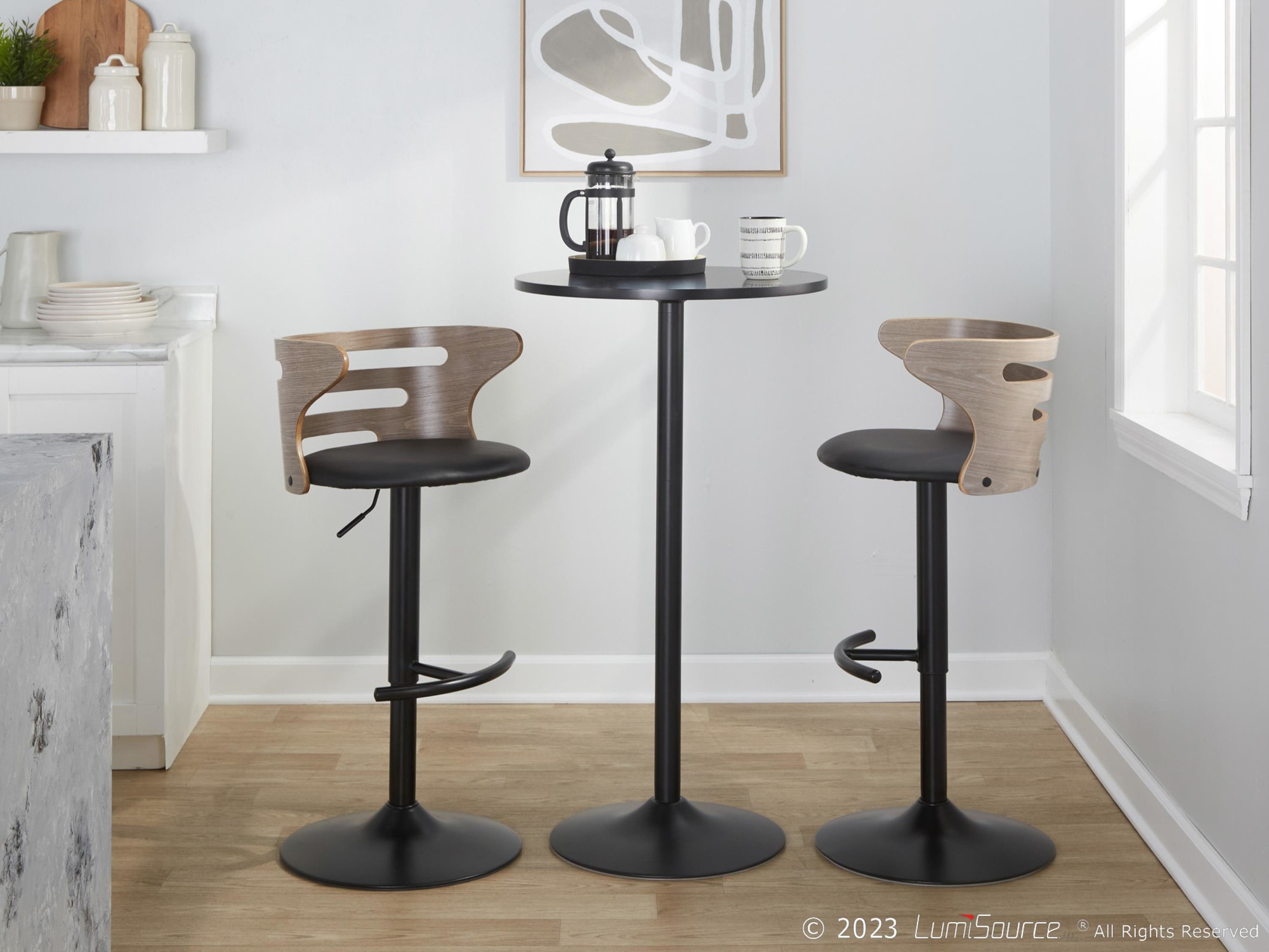 Cosi-Mid-Century-Modern-Adjustable-Barstool-Black-Light-Grey-Set-of-2-2