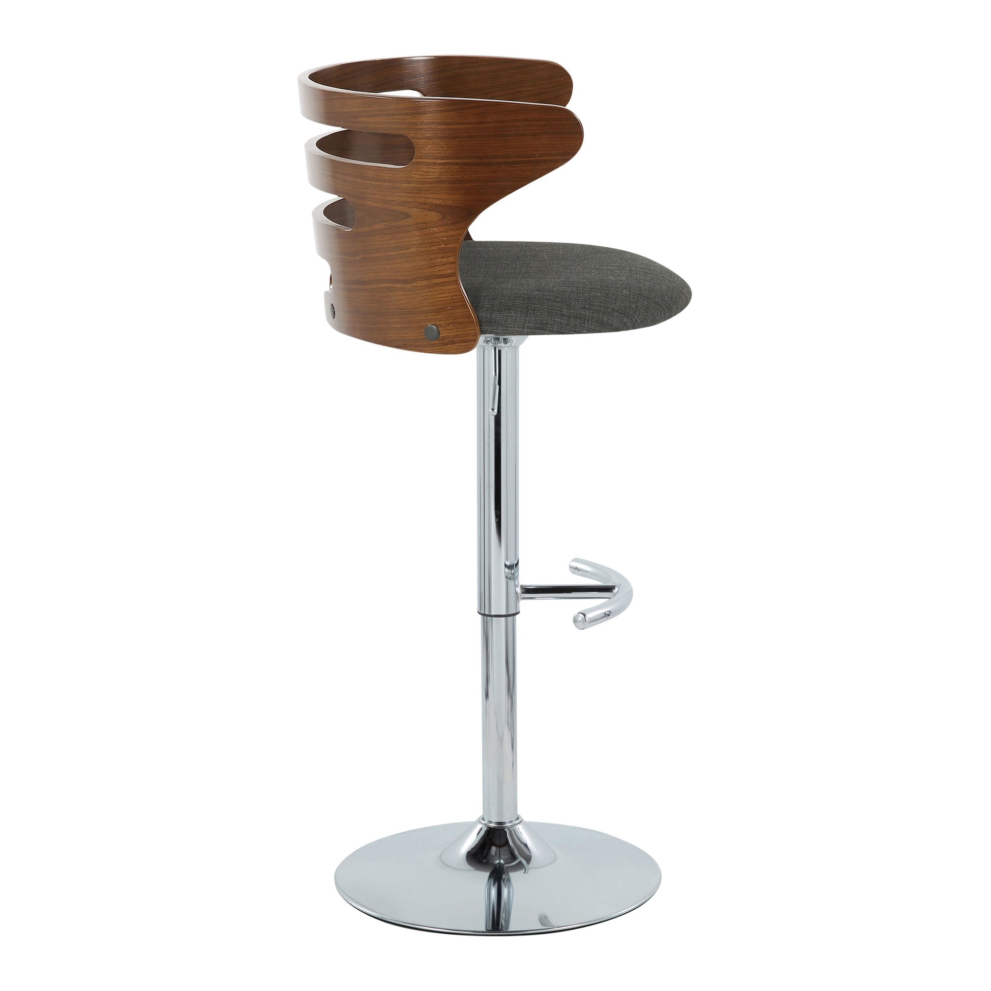 Cosi-Mid-Century-Modern-Adjustable-Swivel-Barstool-Chrome-Walnut-Charcoal-Set-of-2-6