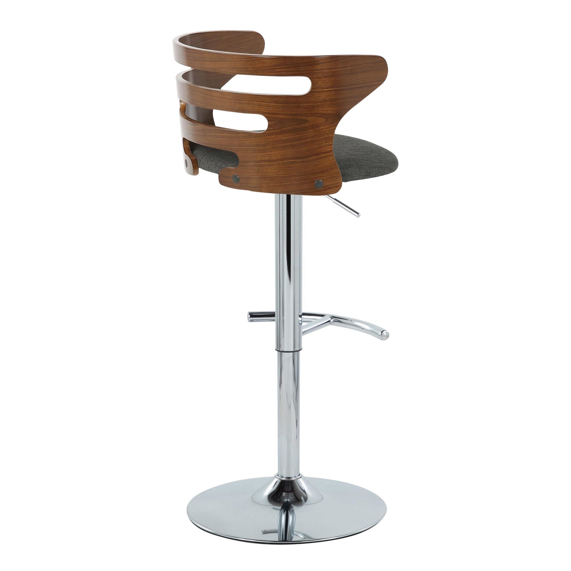 Cosi-Mid-Century-Modern-Adjustable-Swivel-Barstool-Chrome-Walnut-Charcoal-Set-of-2-7