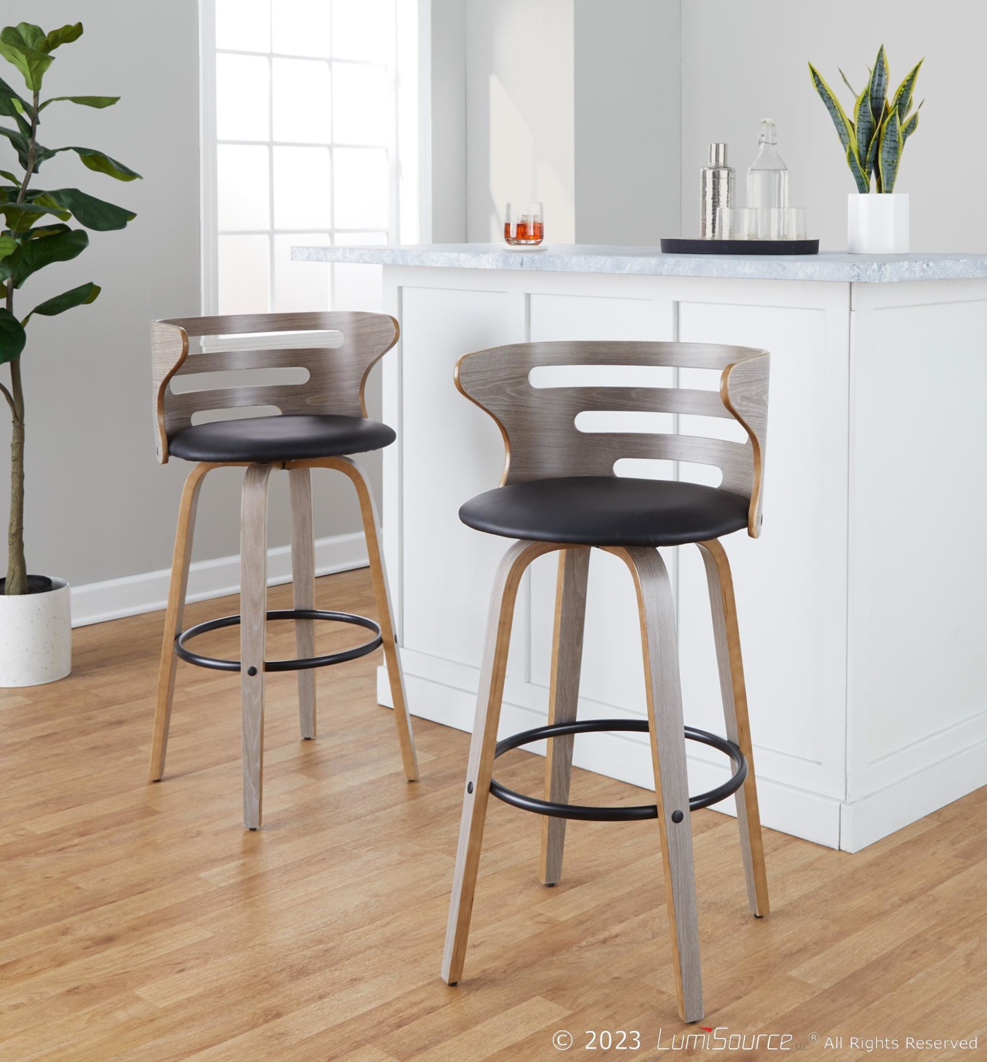 Cosini-30-Mid-Century-Modern-Swivel-Barstool-Light-Grey-Set-of-2
