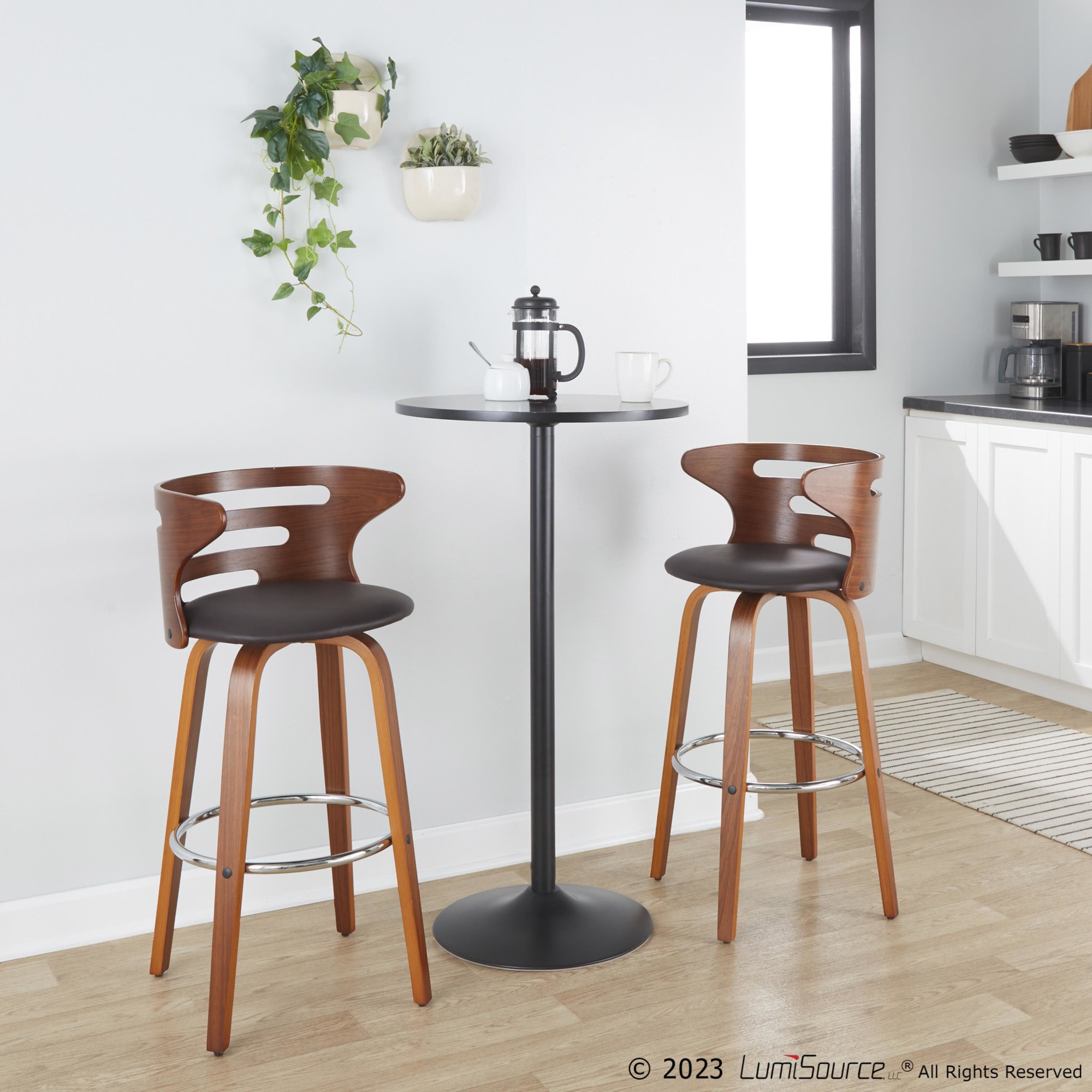 Cosini-30-Mid-Century-Modern-Walnut-Brown-Swivel-Barstool-Set-of-2-3
