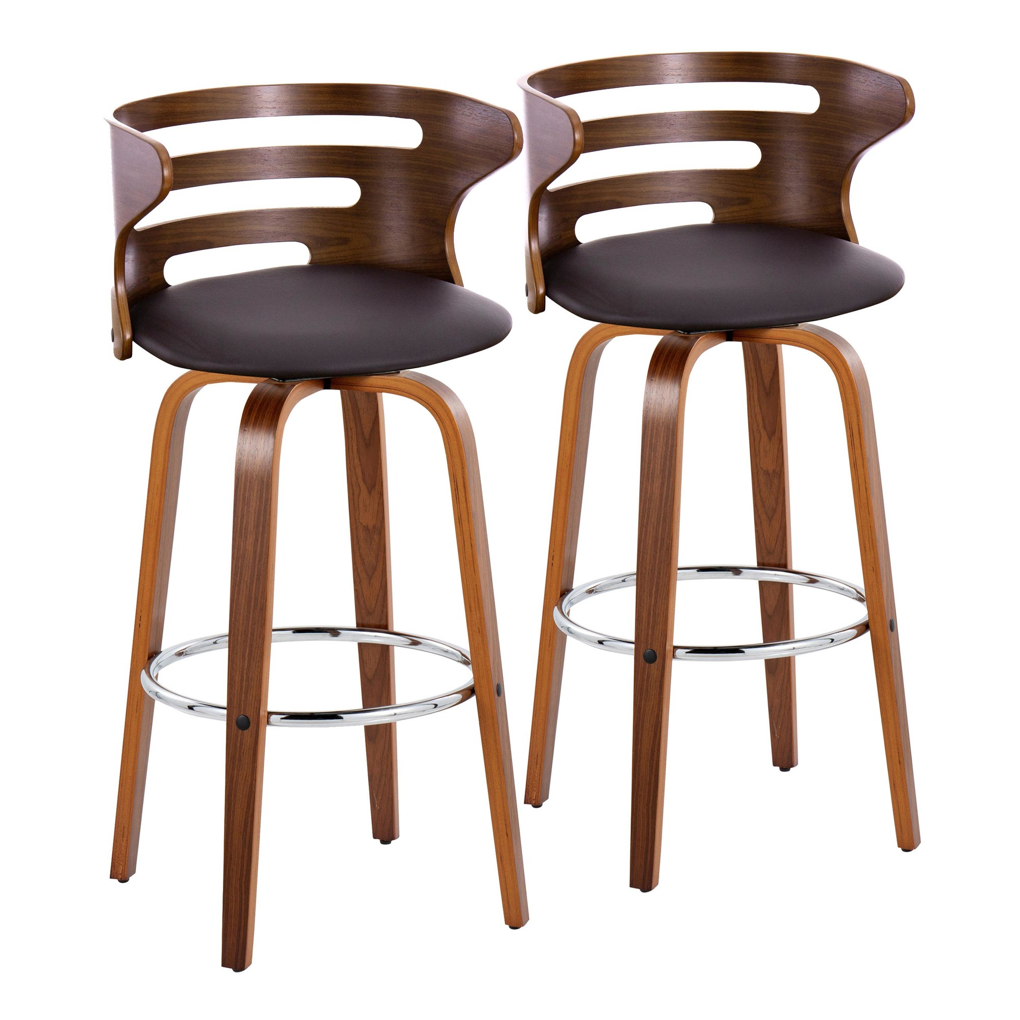 Cosini-30-Mid-Century-Modern-Walnut-Brown-Swivel-Barstool-Set-of-2-4