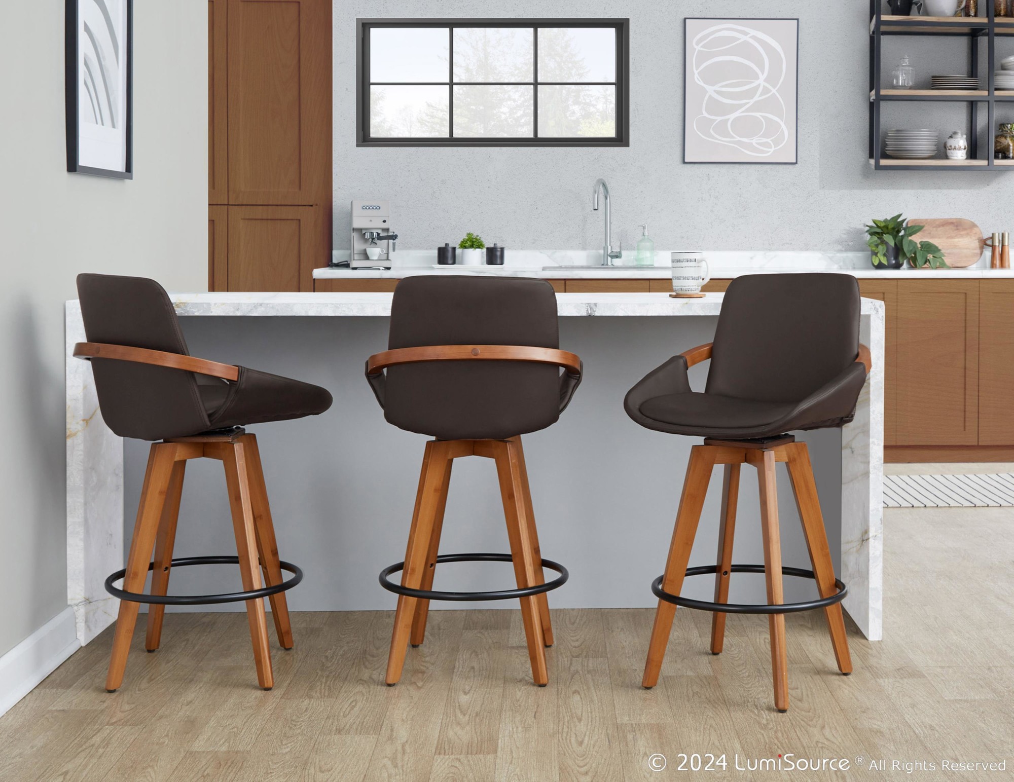 Cosmo-26-Inch-Mid-Century-Swivel-Counter-Stool-Walnut-Bamboo-1