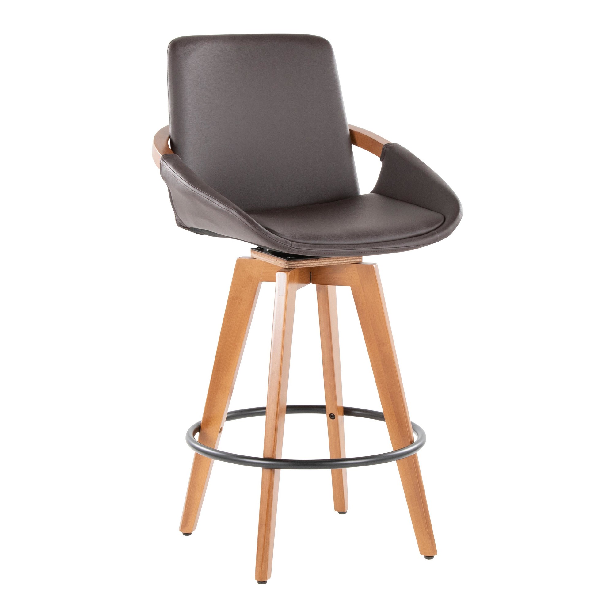 Cosmo-26-Inch-Mid-Century-Swivel-Counter-Stool-Walnut-Bamboo-2
