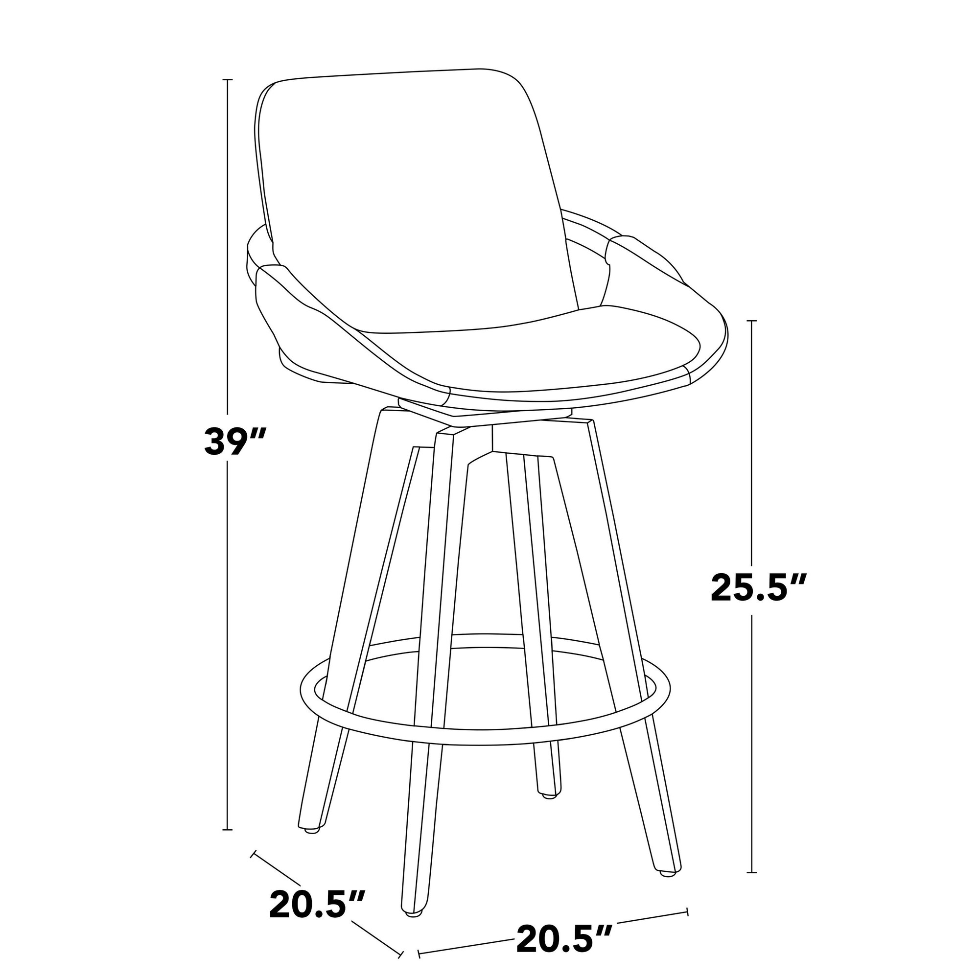 Cosmo-26-Inch-Mid-Century-Swivel-Counter-Stool-Walnut-Bamboo-9