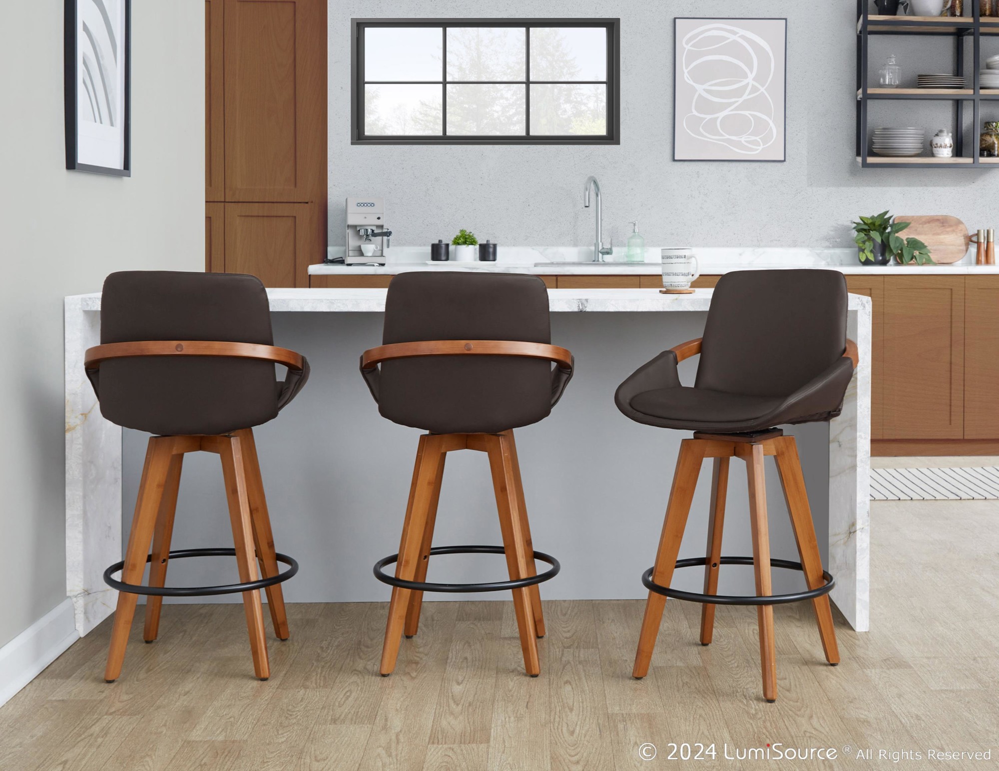Cosmo-26-Inch-Mid-Century-Swivel-Counter-Stool-Walnut-Bamboo