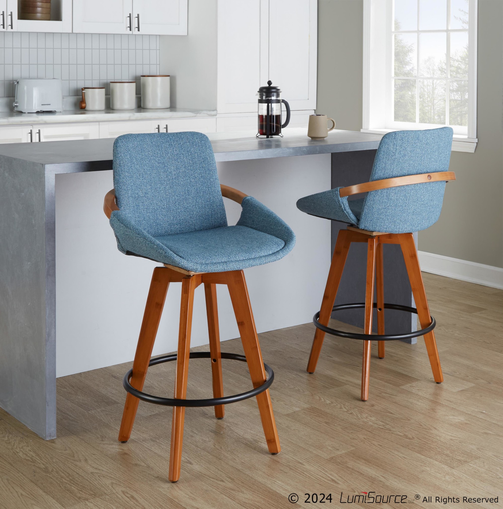 Cosmo-26-Inch-Walnut-and-Blue-Mid-Century-Modern-Counter-Stool-4