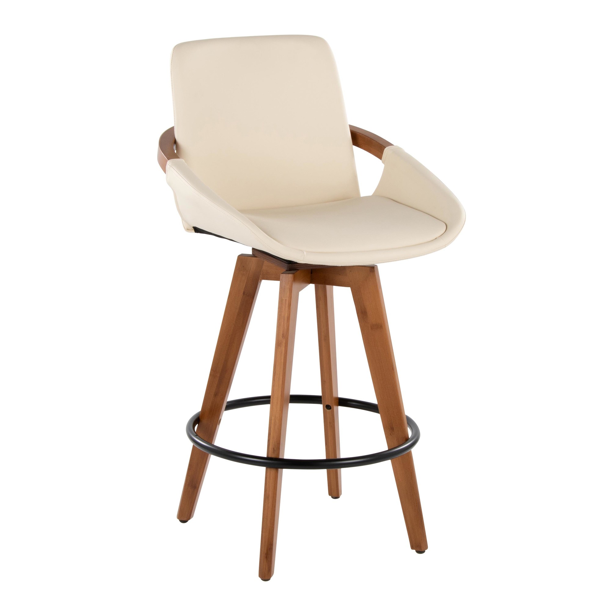 Cosmo-26-Inch-Walnut-and-Cream-Mid-Century-Modern-Counter-Stool-5