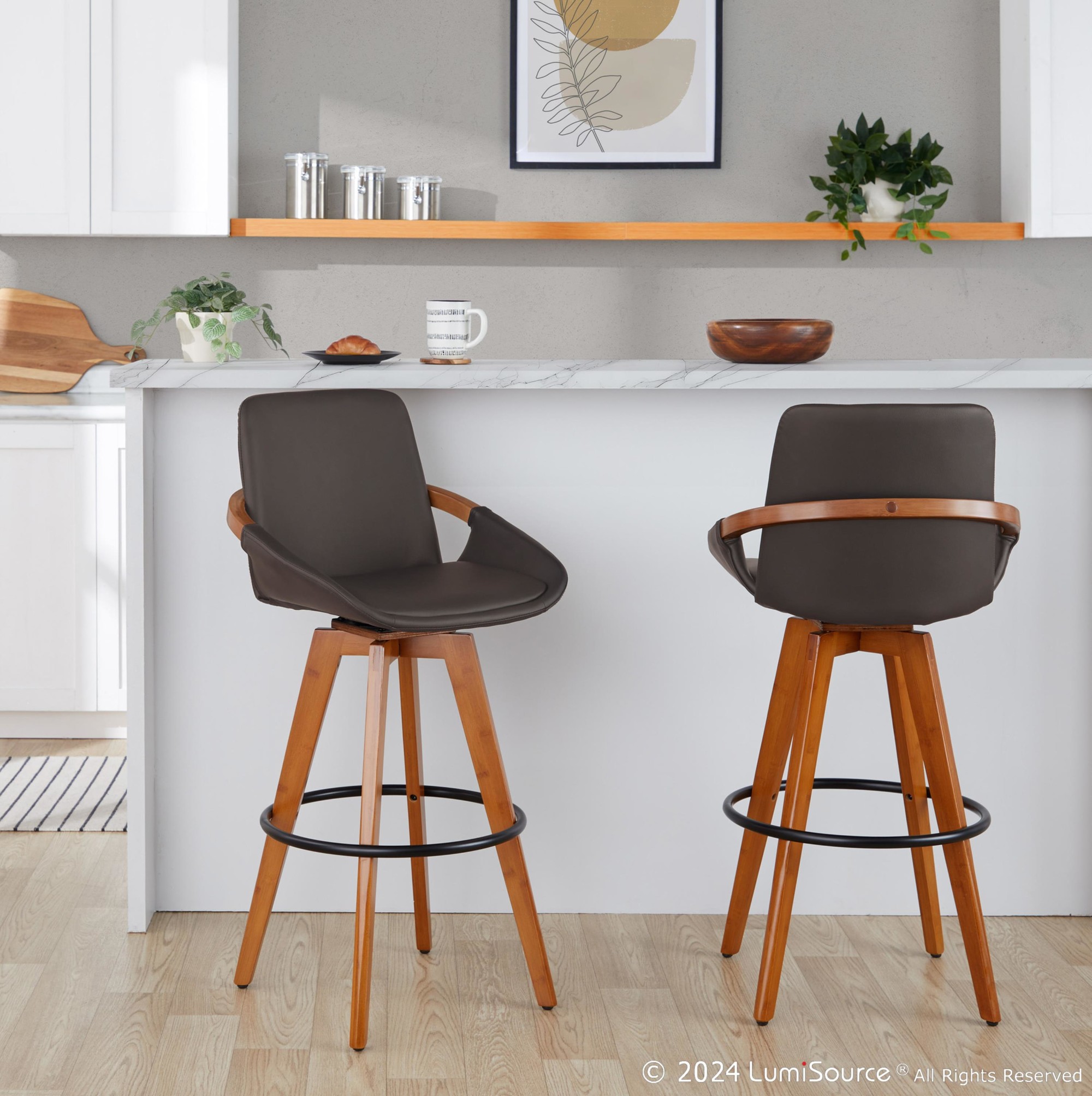 Cosmo-29-Inch-Mid-Century-Modern-Swivel-Barstool-Walnut-Bamboo