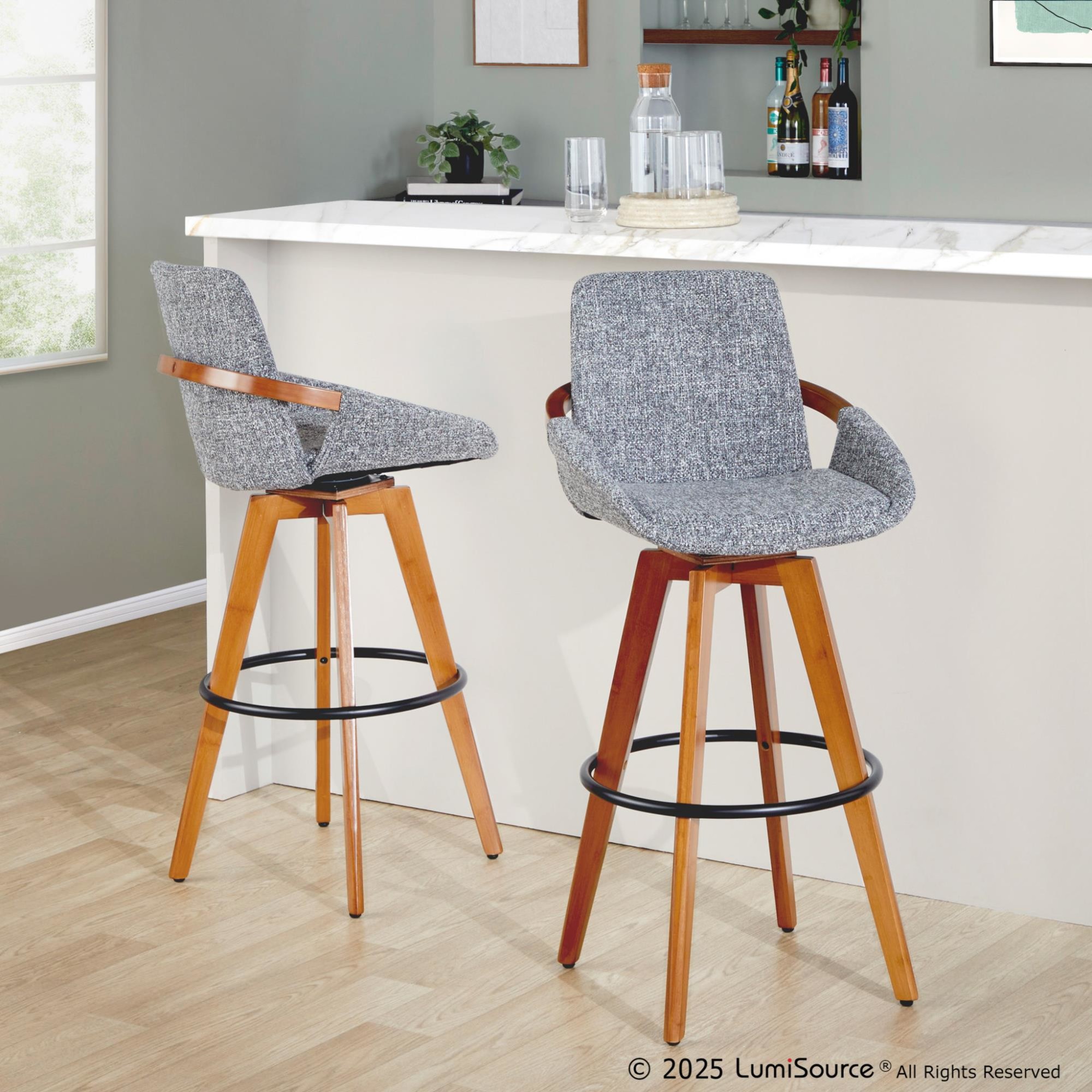 Cosmo-29-Inch-Mid-Century-Walnut-Bamboo-Swivel-Barstool-w-Black-Metal-Footrest-1
